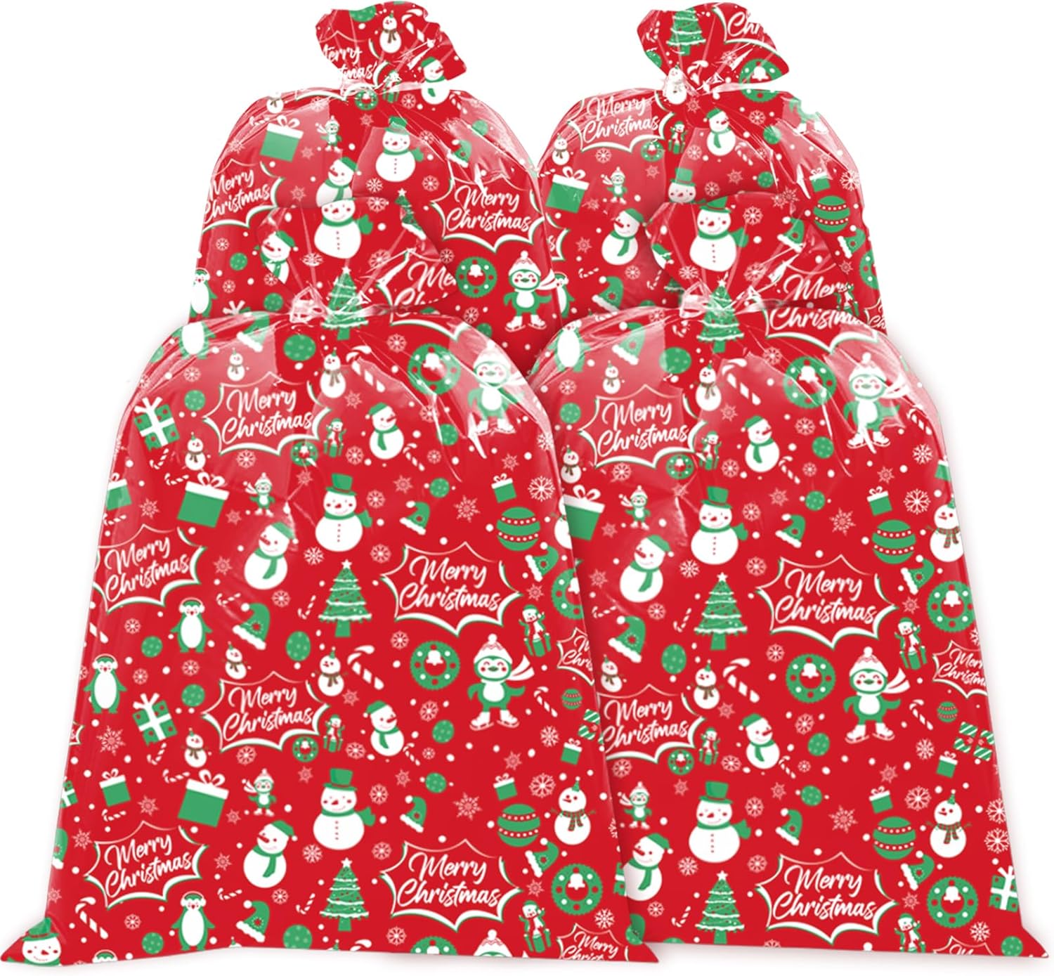 HYmoso Bolsas de regalo de Navidad extragrandes, 4 bolsas de regalo de bicicleta jumbo para regalos de Navidad gigantes de gran tamaño, bolsa de