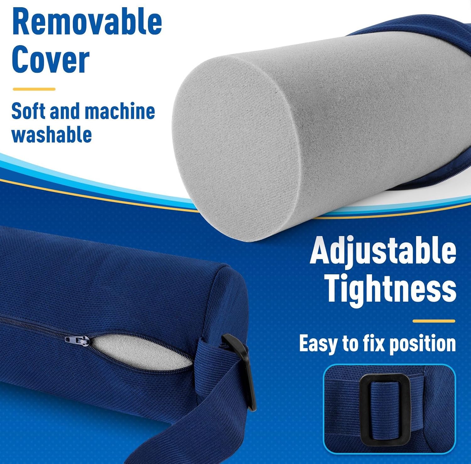 CushZone Cojín de asiento, almohada de soporte lumbar para silla de oficina, automóvil, silla de juegos, cojín de respaldo de espuma viscoelástica