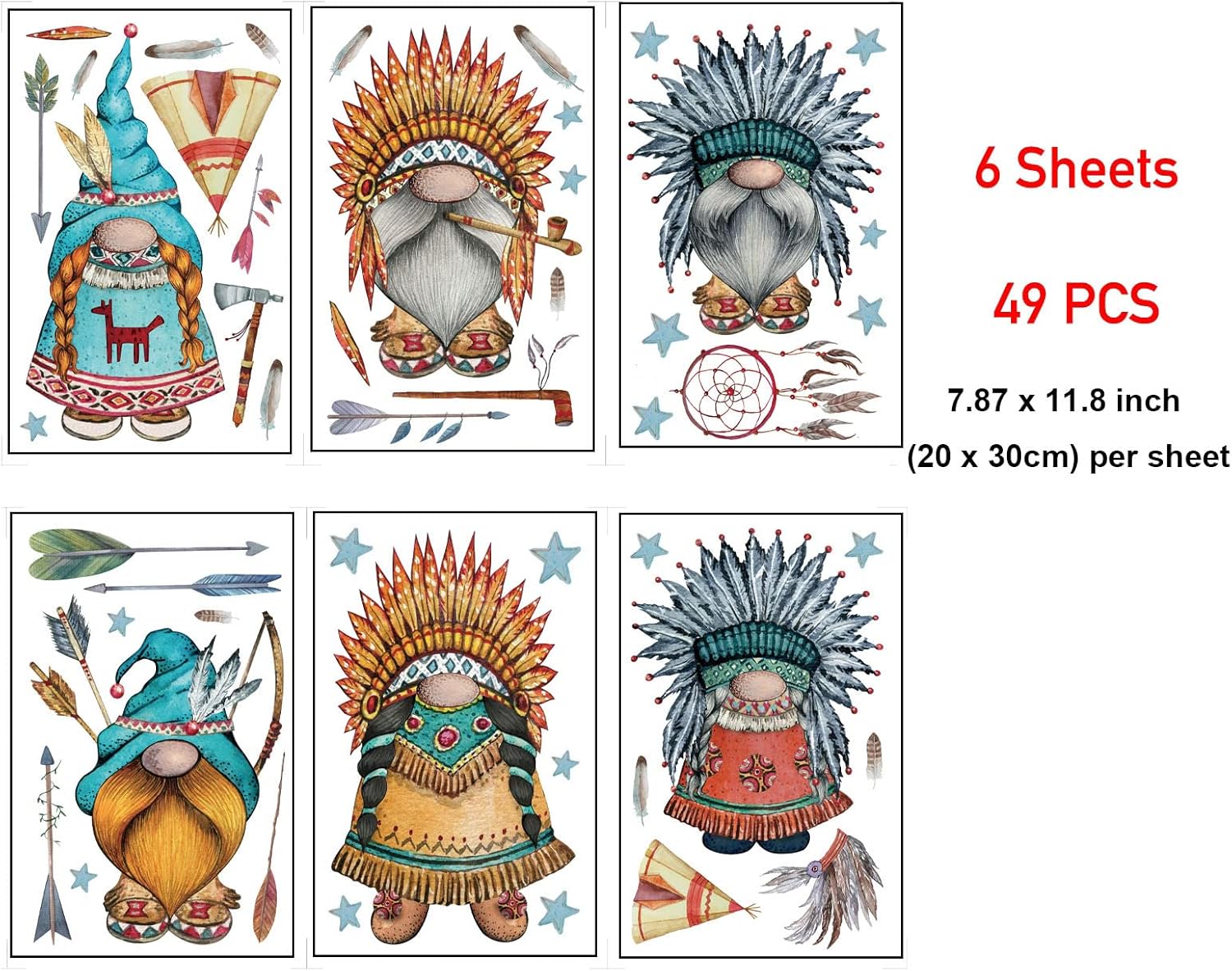9 hojas de calcomanías de verano Gonme para ventana, decoraciones de pared de doble cara, lindas calcomanías de playa de Hawaii, calcomanías de
