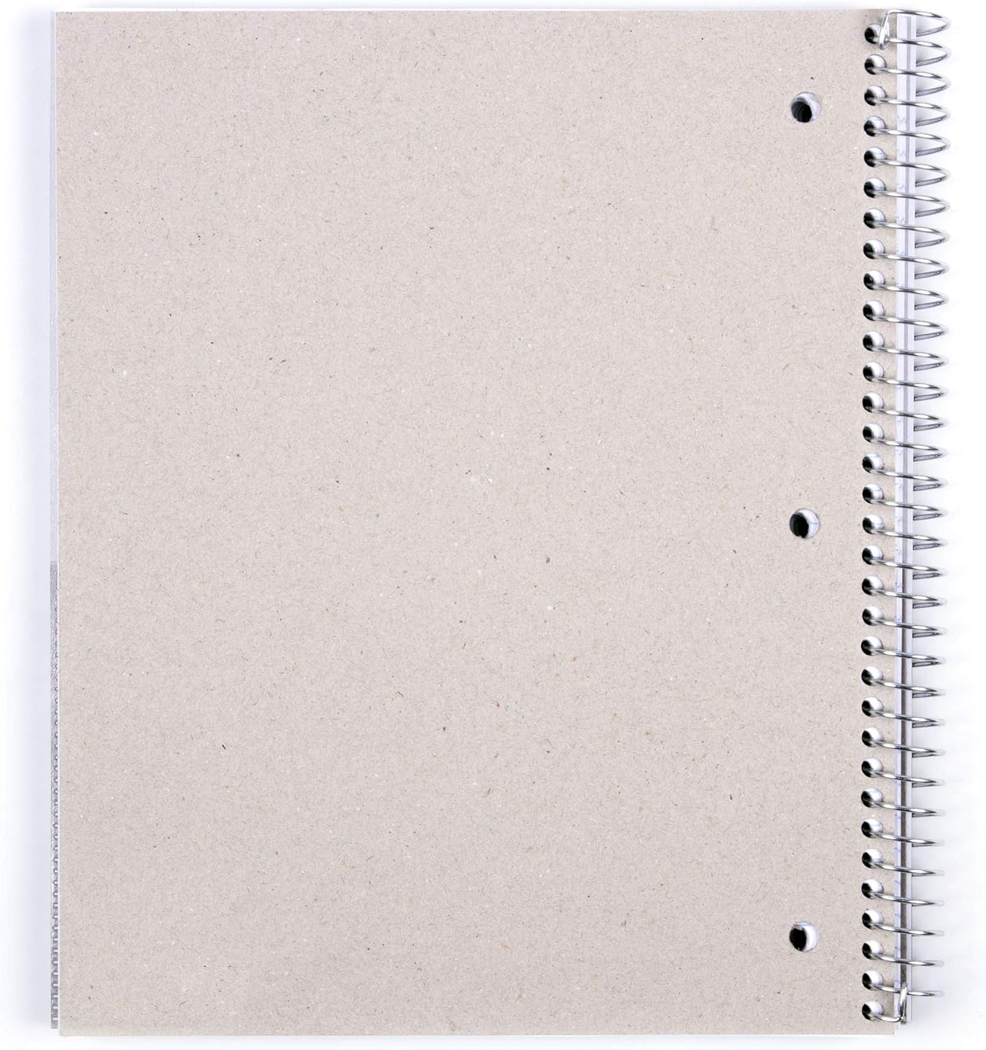 Mintra Office Cuadernos en espiral duraderos, 3 materias (rojo, rayado universitario, 2 unidades)