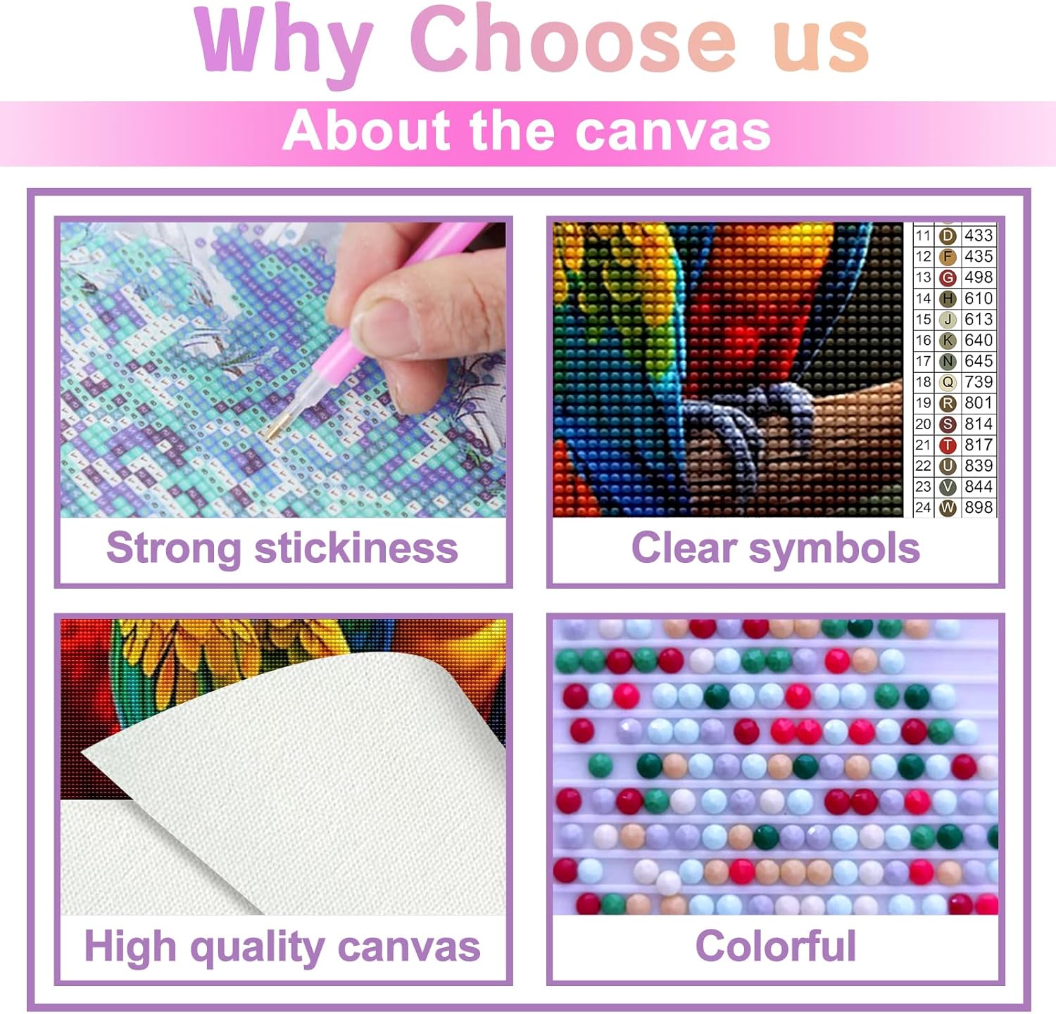 Kits de pintura de diamantes 5D para adultos, loro peculiar, kit de pintura de diamante, hermosos animales de dibujos animados por números para