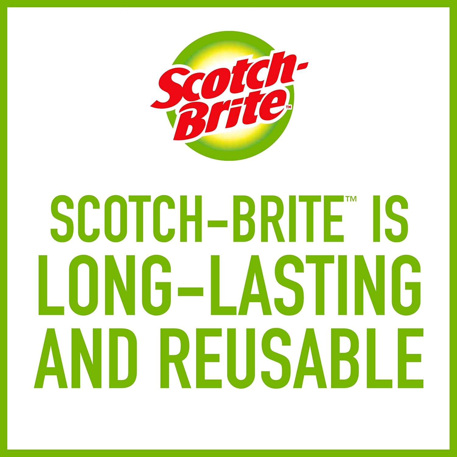 Scotch-Brite – Estropajos resistentes, ideales para herramientas de jardín y parrillas, 8 unidades (paquete de 1), color verde