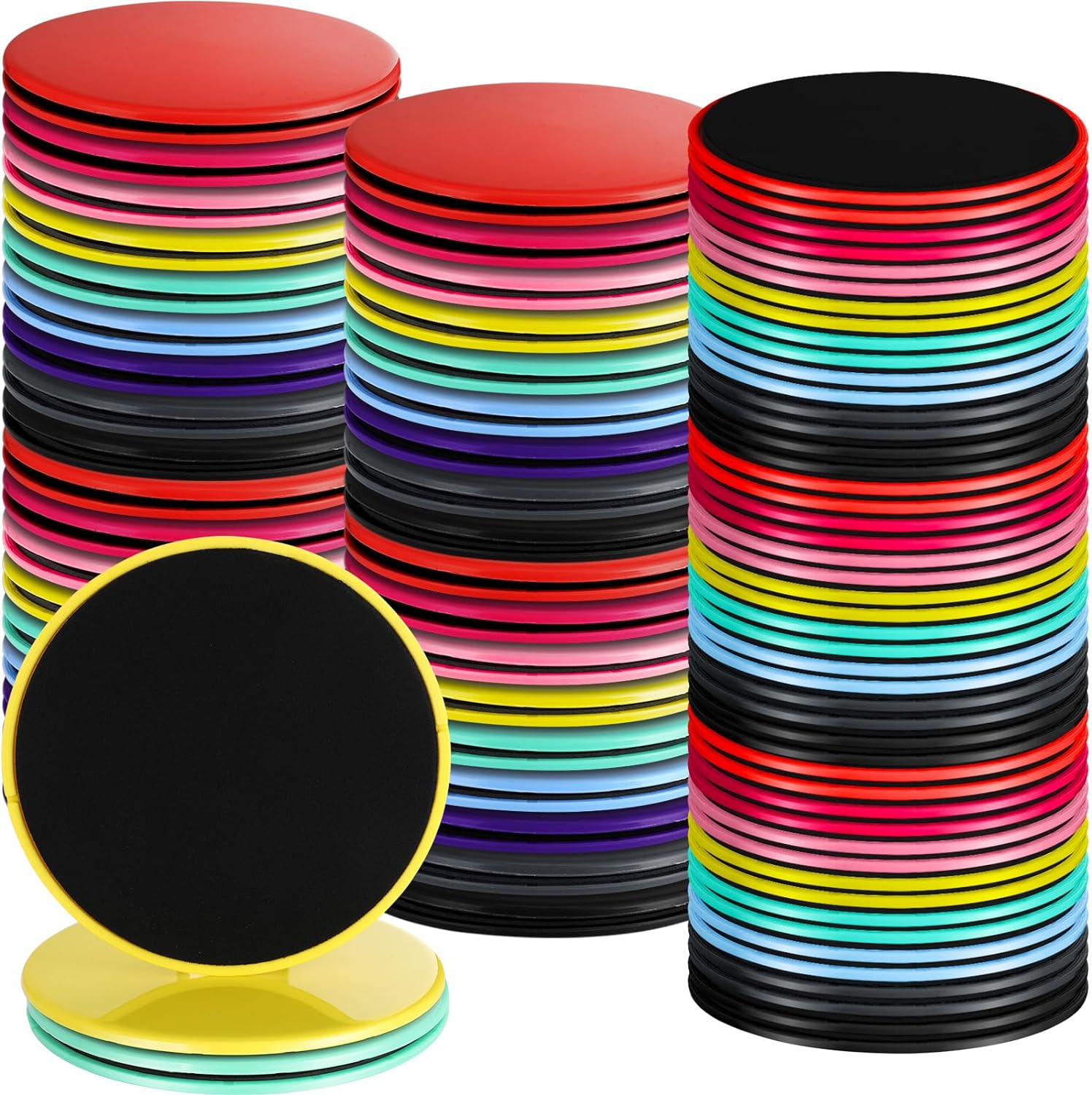 Jenaai Core Sliders – Discos deslizantes de ejercicio para clases de entrenamiento en grupo, deslizador de fitness para entrenar deslizadores de
