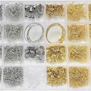 Expo International Kit de hallazgos de artículos chapados en oroplata de 24 joyas Expo International Kit de hallazgos de artículos chapados en oroplata de 24 joyas