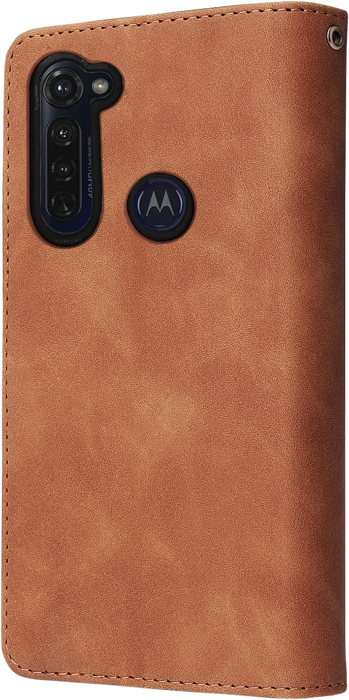 Asuwish Funda compatible con Moto G Stylus 2020 MotoG Pro y protector de pantalla de vidrio templado, funda de piel con tapa para Motorola GStylus