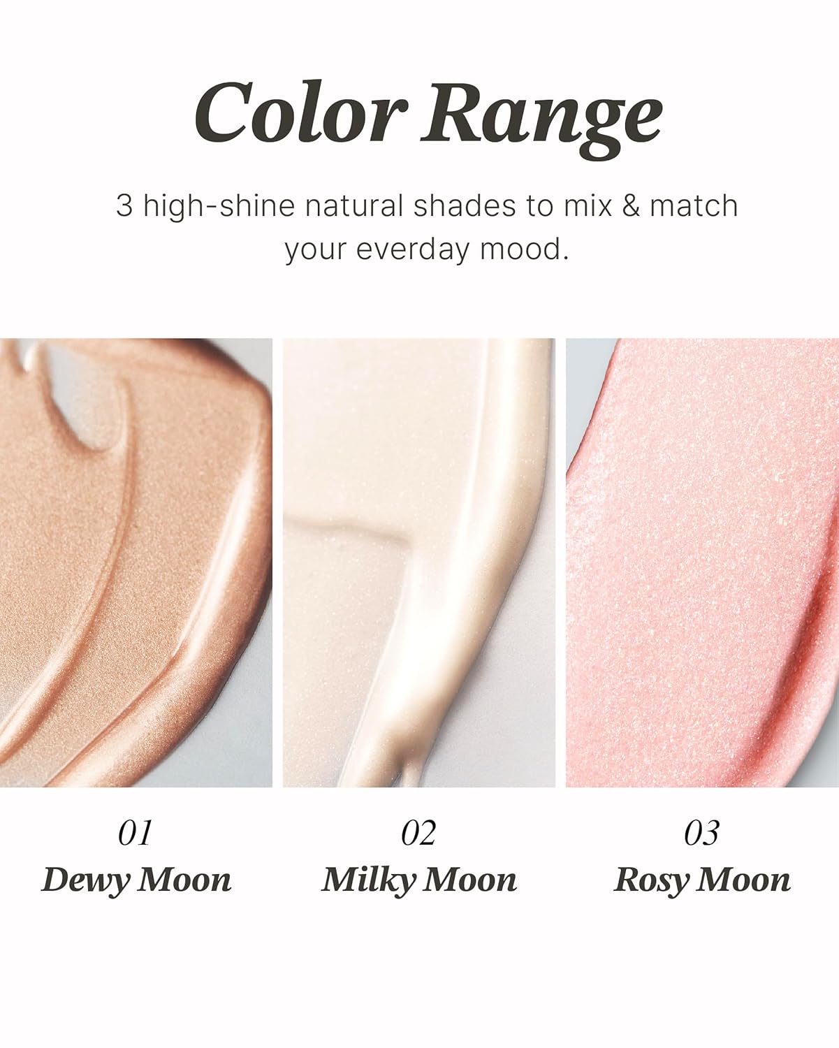 Resaltador Glint Stick (Milky Moon, 0.24 onzas) – Lápiz iluminador multiusos por LG Beauty. Color cremoso y mezclable.
