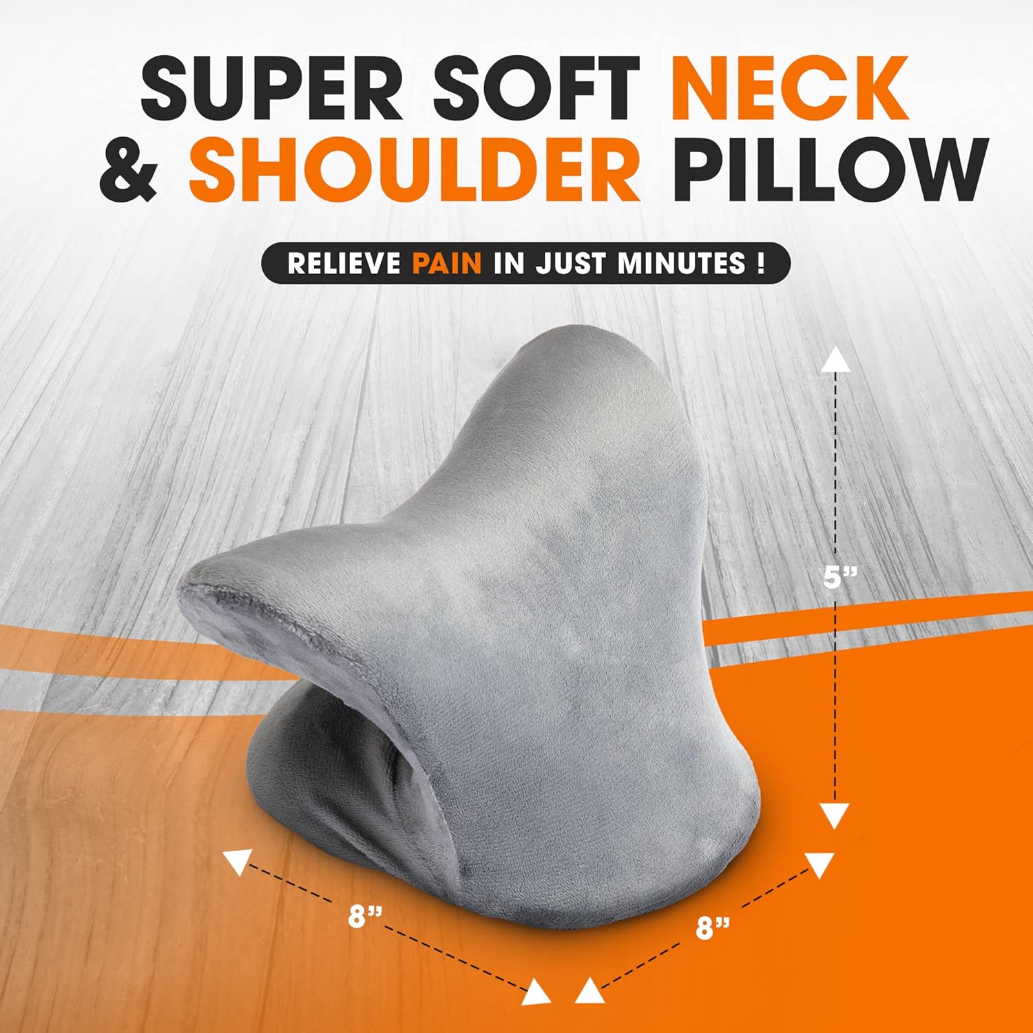 Cheer Collection Relajante de cuello y hombros con funda lavable, almohada estiradora de cuello para aliviar el dolor de cuello y hombros,