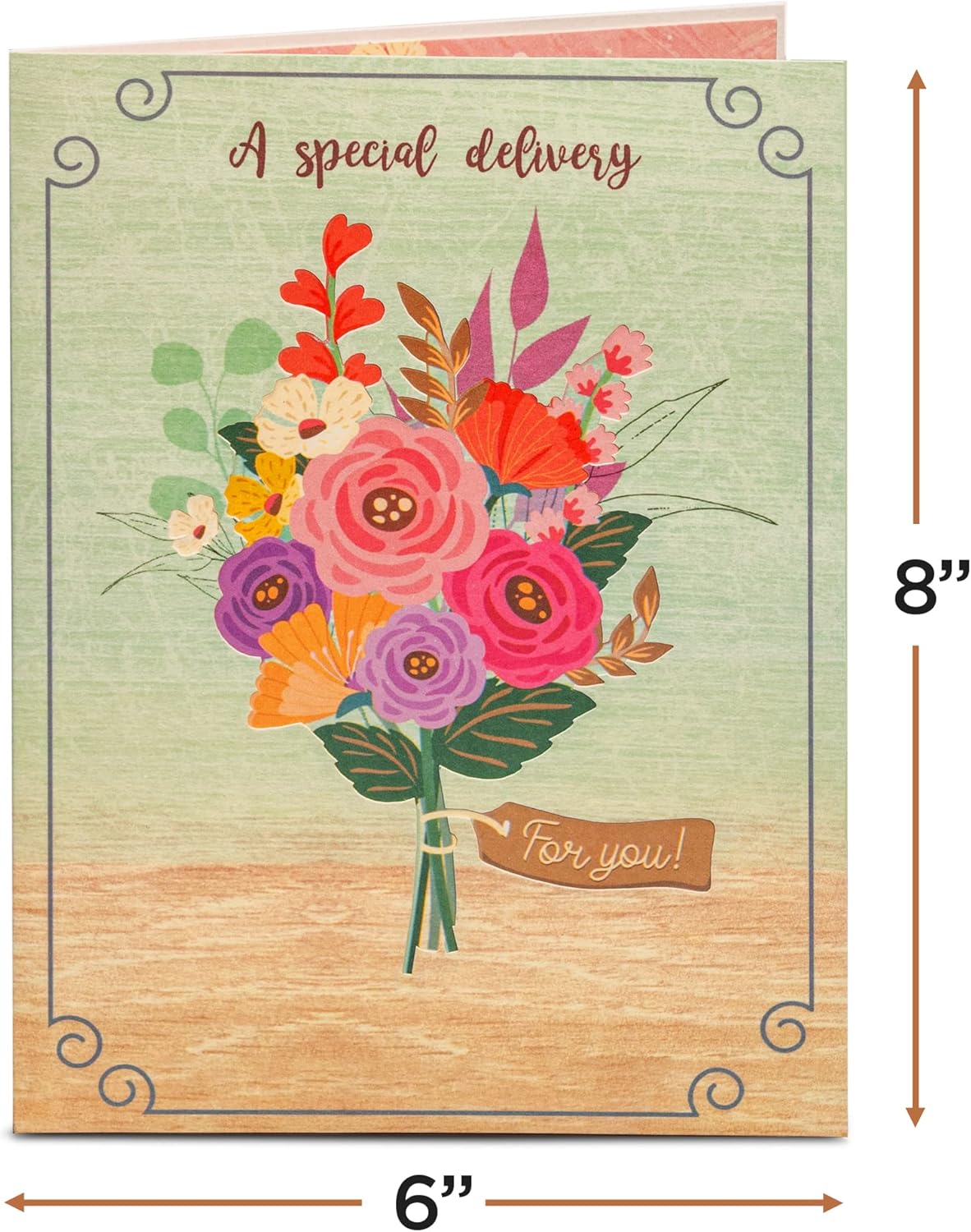 Frndly by Paper Love, tarjeta desplegable de camión de flores vintage, para verano, cumpleaños, gracias, mejorarse, día de la madre, día de San