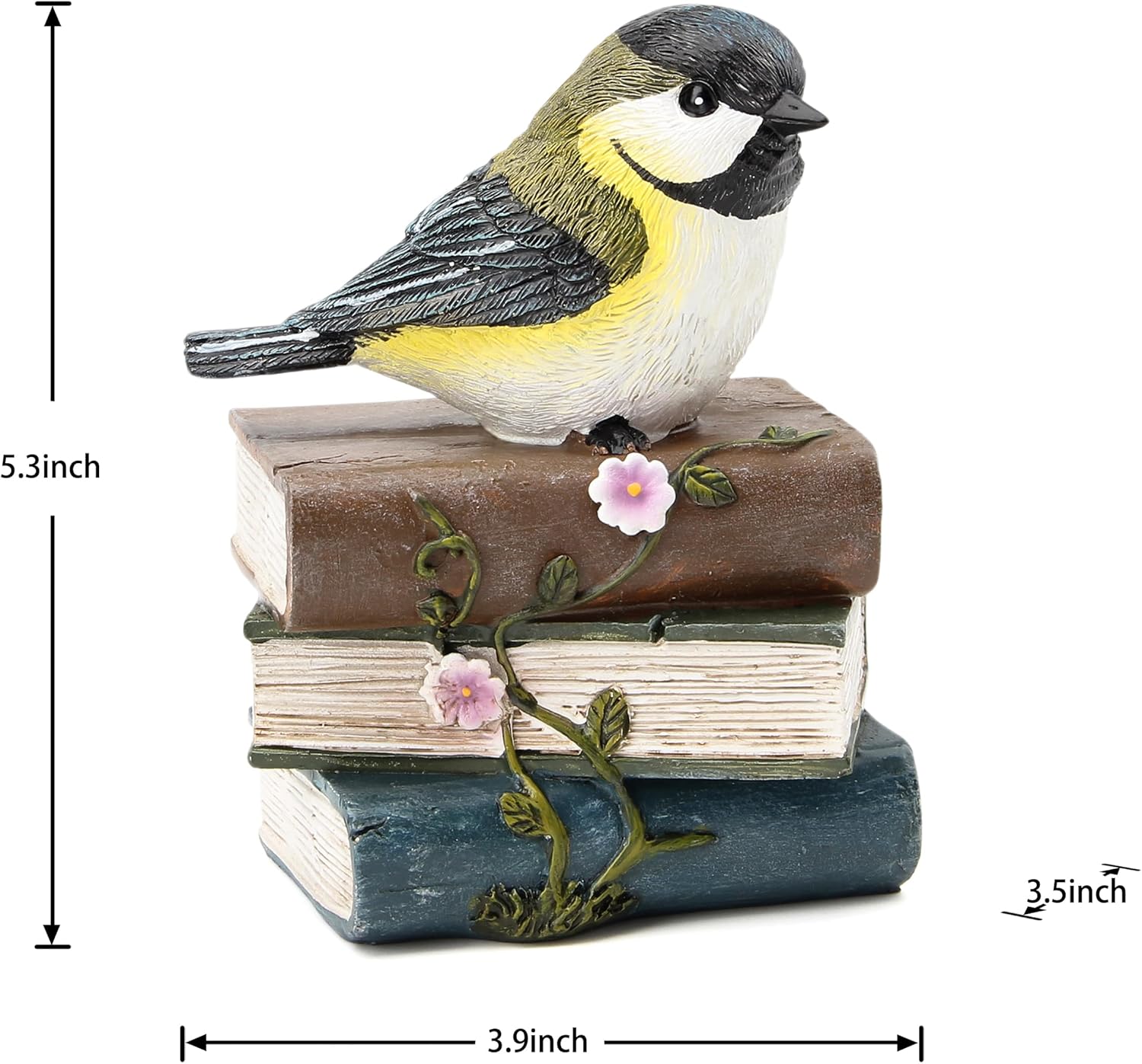 Estatua de pájaro para decoración de jardín, esculturas y estatuas de jardín, figura de pájaro de animales para interiores y exteriores, patio,