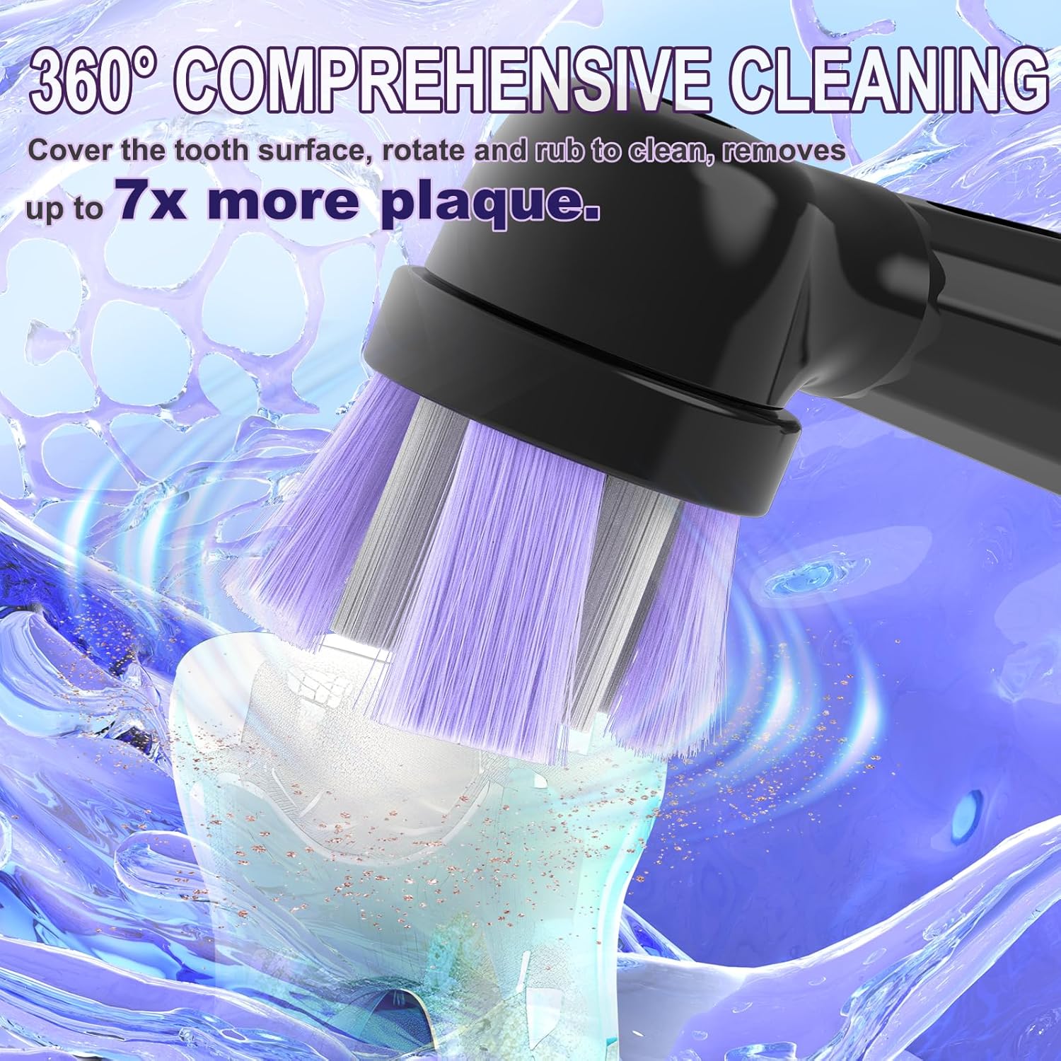 Cabezales de repuesto para cepillos de dientes compatibles con Oral B iO 10 9 8 7 6 5 4 3 Series cepillo de dientes eléctrico, paquete de 10