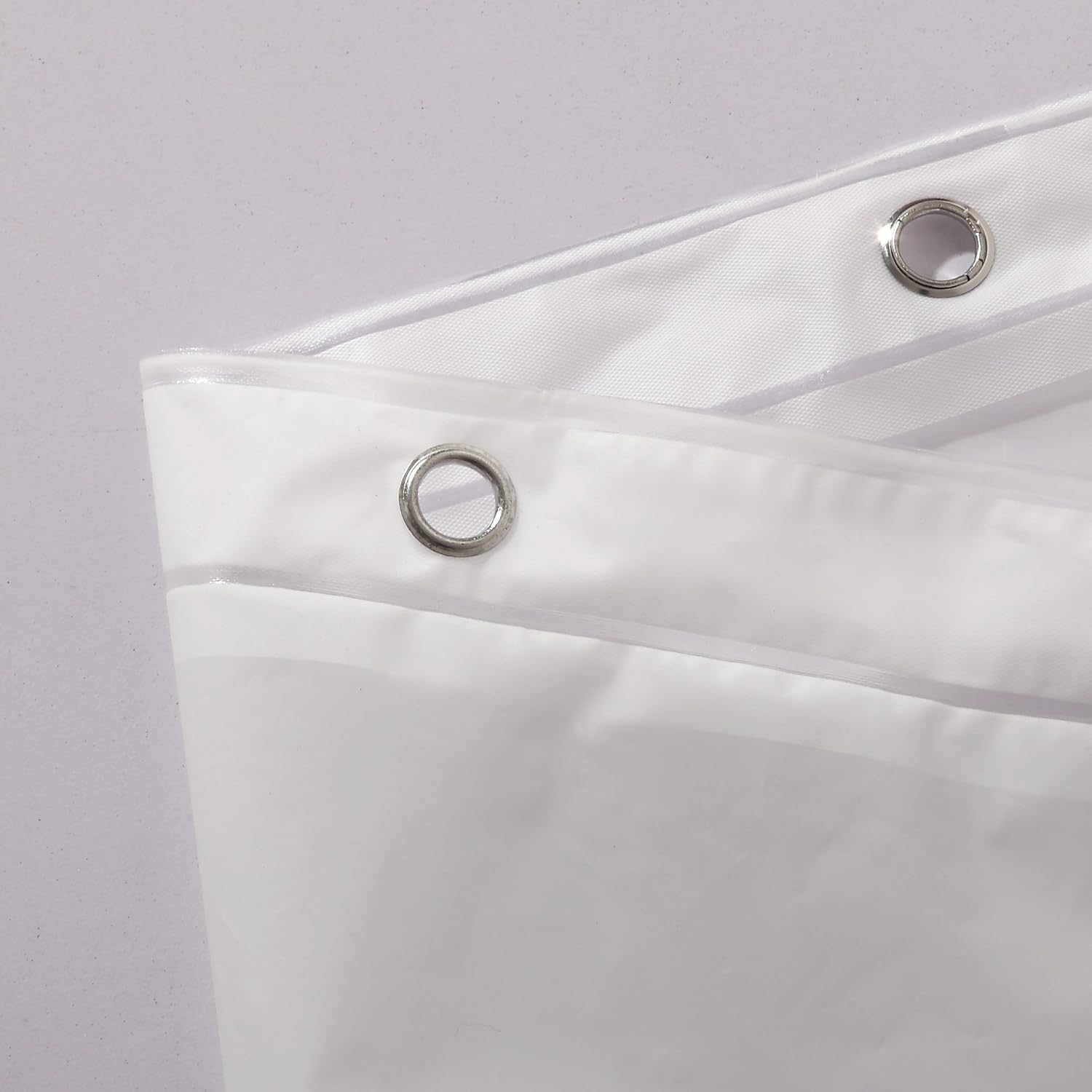 Ghooss Cortina de ducha (paquete de 2), cortina de ducha de PEVA para baño, inodora, impermeable, calibre 4, 72 x 78 pulgadas, escarcha