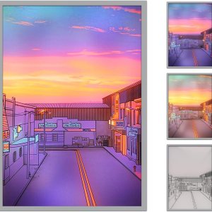 Vasten Pintura con luz LED, pintura iluminada, decoración artística de pared Lite Brite, alimentada por USB, 3 modos de color, inauguración de la Vasten Pintura con luz LED, pintura iluminada, decoración artística de pared Lite Brite, alimentada por USB, 3 modos de color, inauguración de la