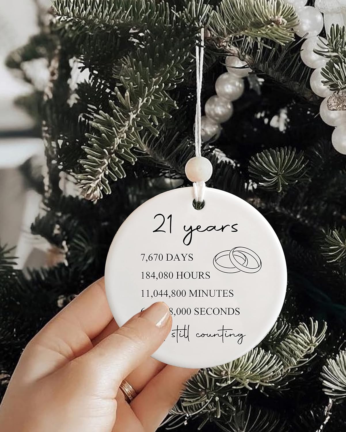 21 boda para ella o él, regalo de matrimonio de 21 años para pareja, regalo de aniversario de latón para esposa y esposo