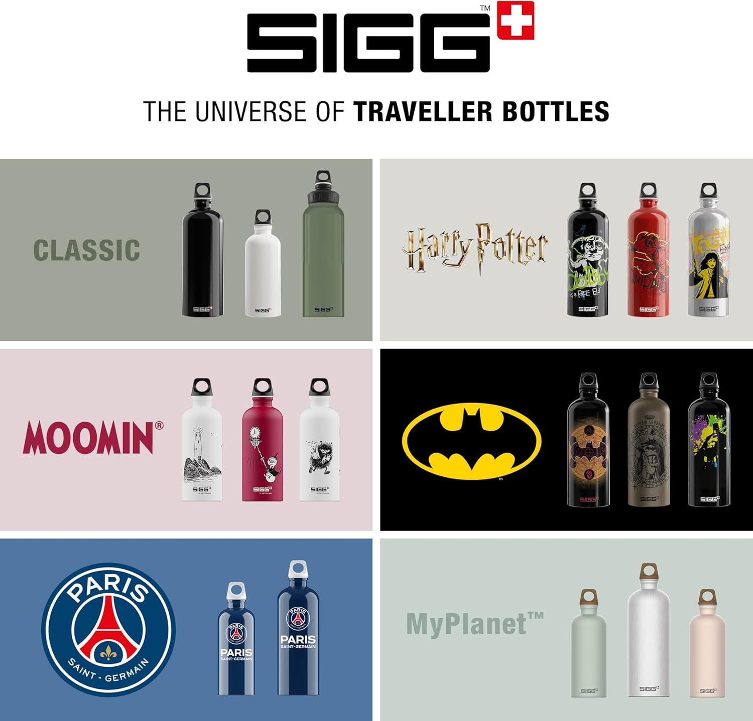 SIGG – Botella de agua de aluminio – Viajero – Hecho en Suiza – Bebidas carbonatadas – Reciclado – Sin BPA – 20 onzas  34 onzas