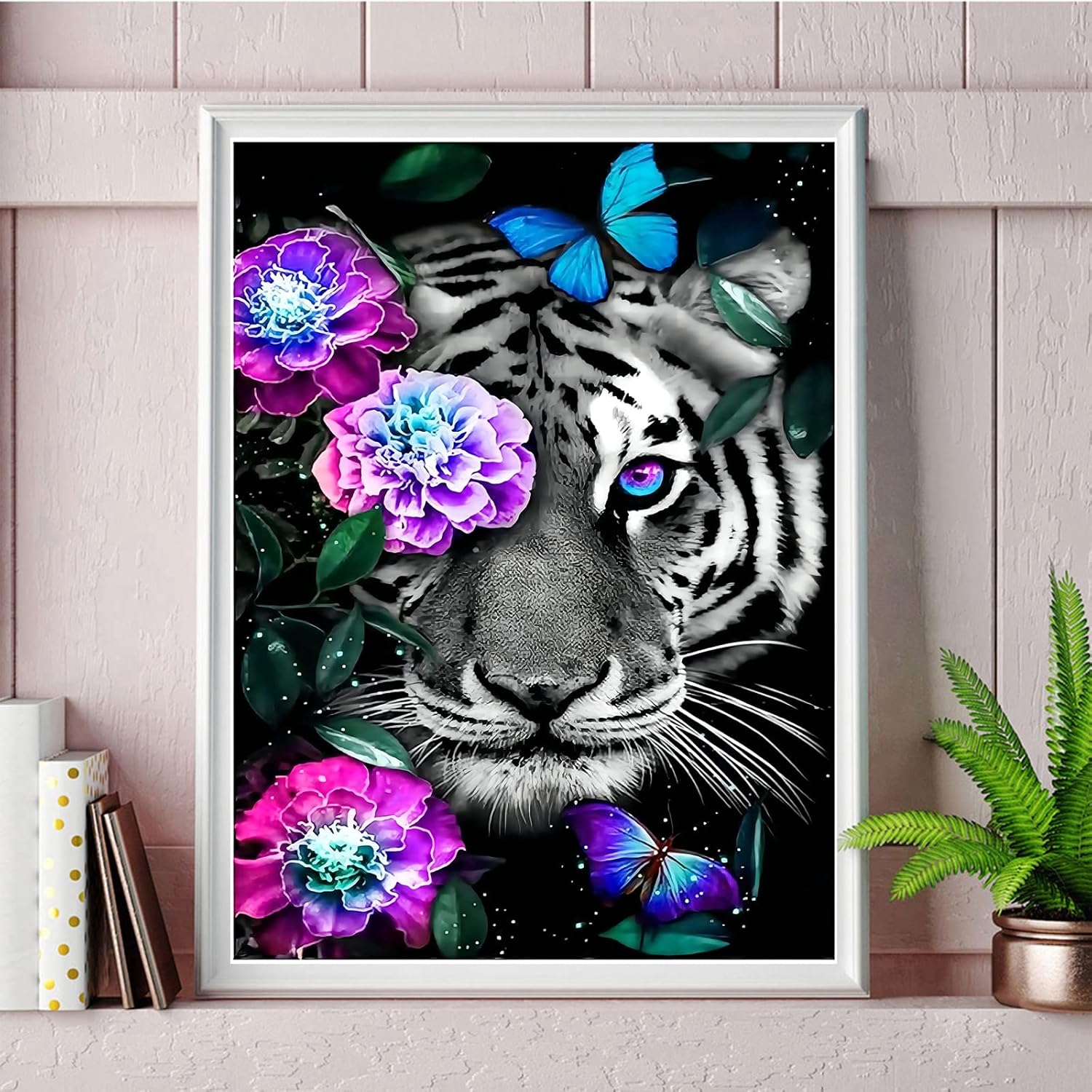 Pintura de diamante 5D con diseño de guepardo para bricolaje, pintura de diamantes de animales, kit de accesorios de pintura de diamante, accesorios