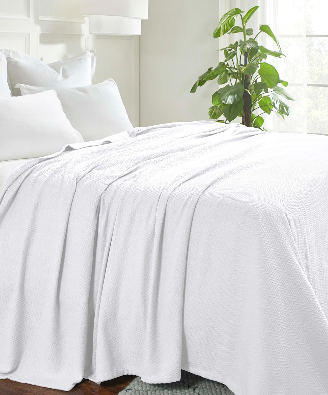 Superior Manta 100% algodón de gran tamaño, manta tejida para sofá, cama, ropa de cama, casa de campo, artículos esenciales para el hogar, mantas