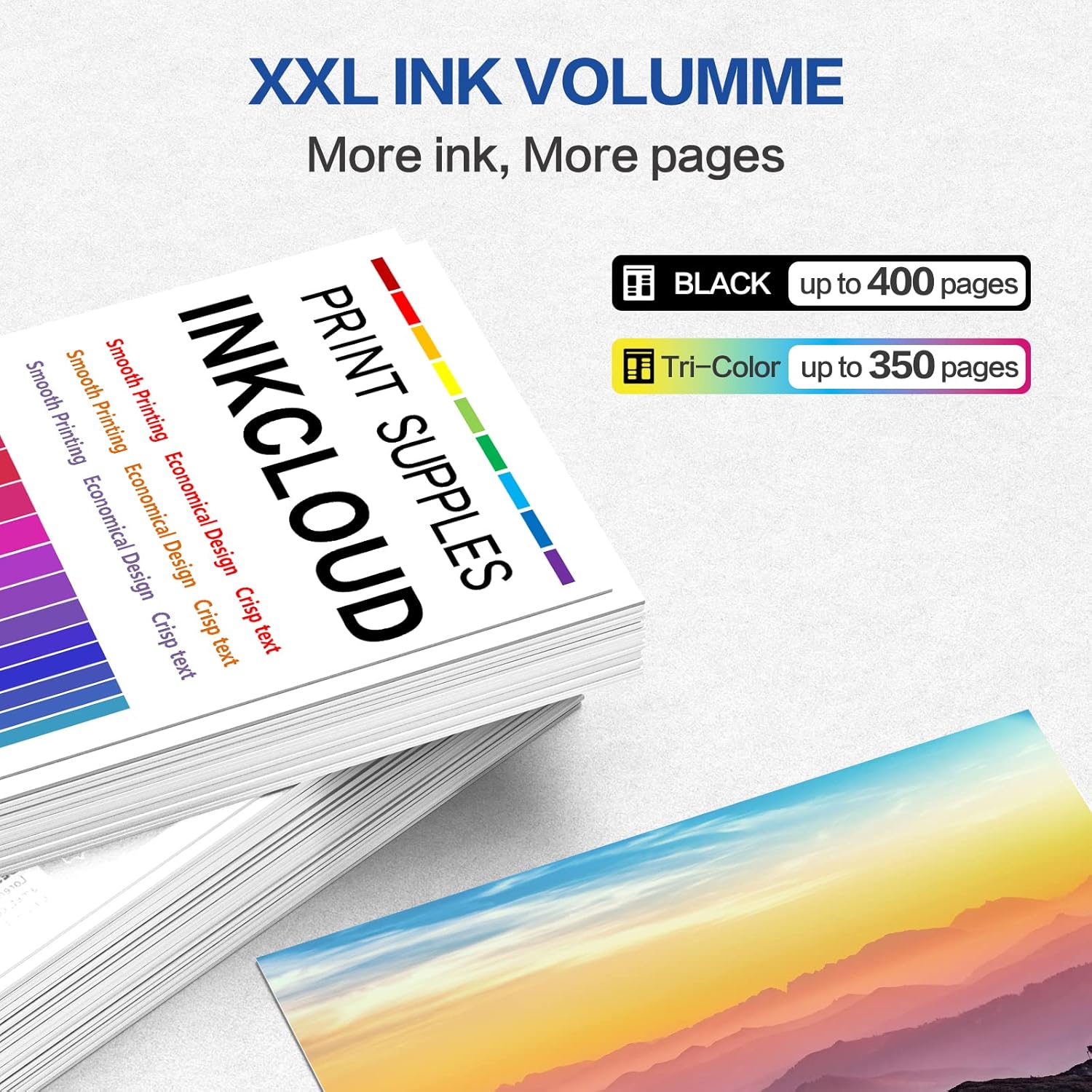 INKCLOUD Cartuchos de tinta compatibles de repuesto para Canon PG-210XL CL-211XL para impresora PIXMA IP2702 MP230 MP240 MP250 MP280 MP480 MP490
