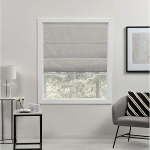 Exclusive Home – Persiana Acadia total blackout estilo romana, 23×64, plata Exclusive Home – Persiana Acadia total blackout estilo romana, 23×64, plata