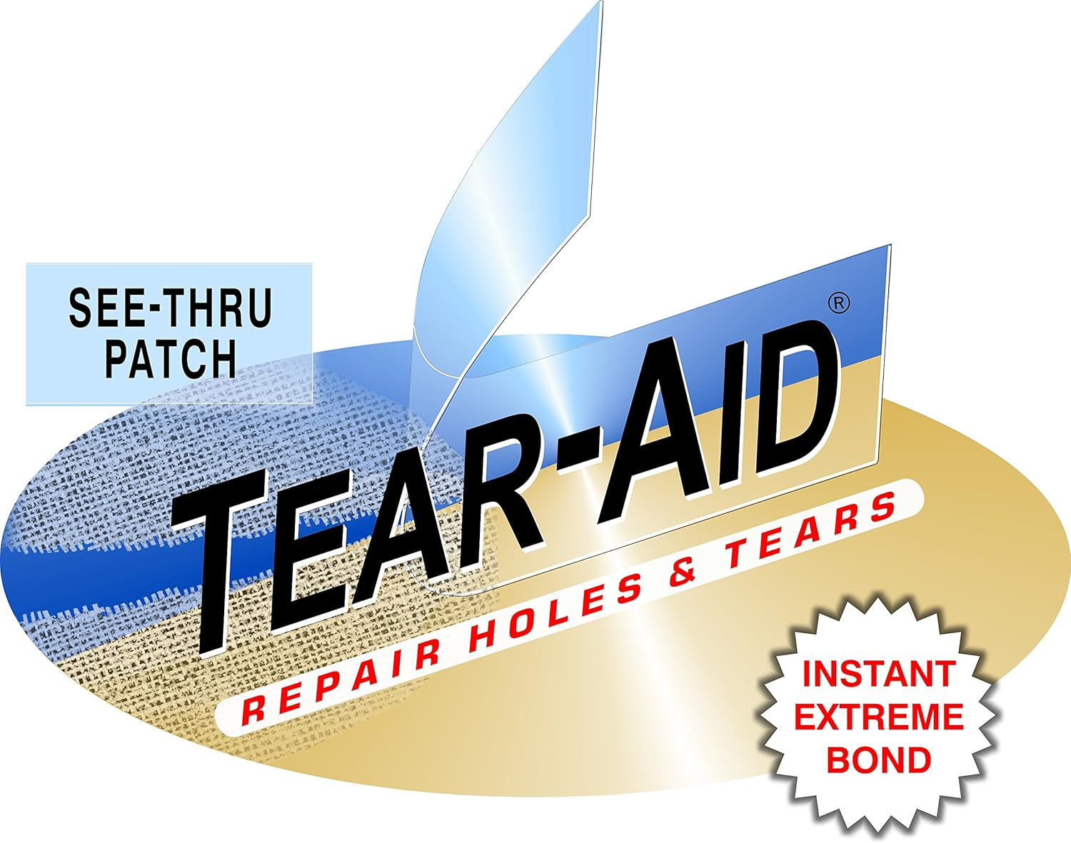 Tear-Aid Kit de reparación, rollo de parche para telas Tipo A