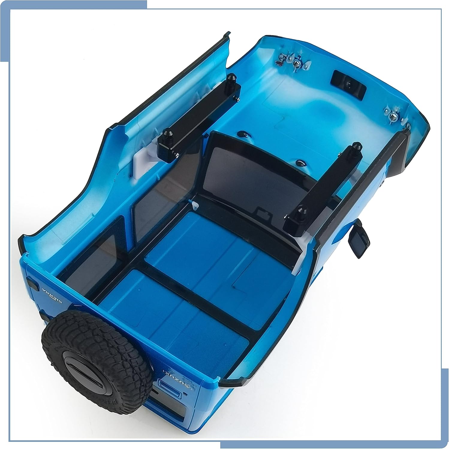 Zolikar Aleación de aluminio RC Elevar Cuerpo Shell Mount para Kyosho Mini Z 4×4 Escala 118 Jimny 124 Escala Wrangler