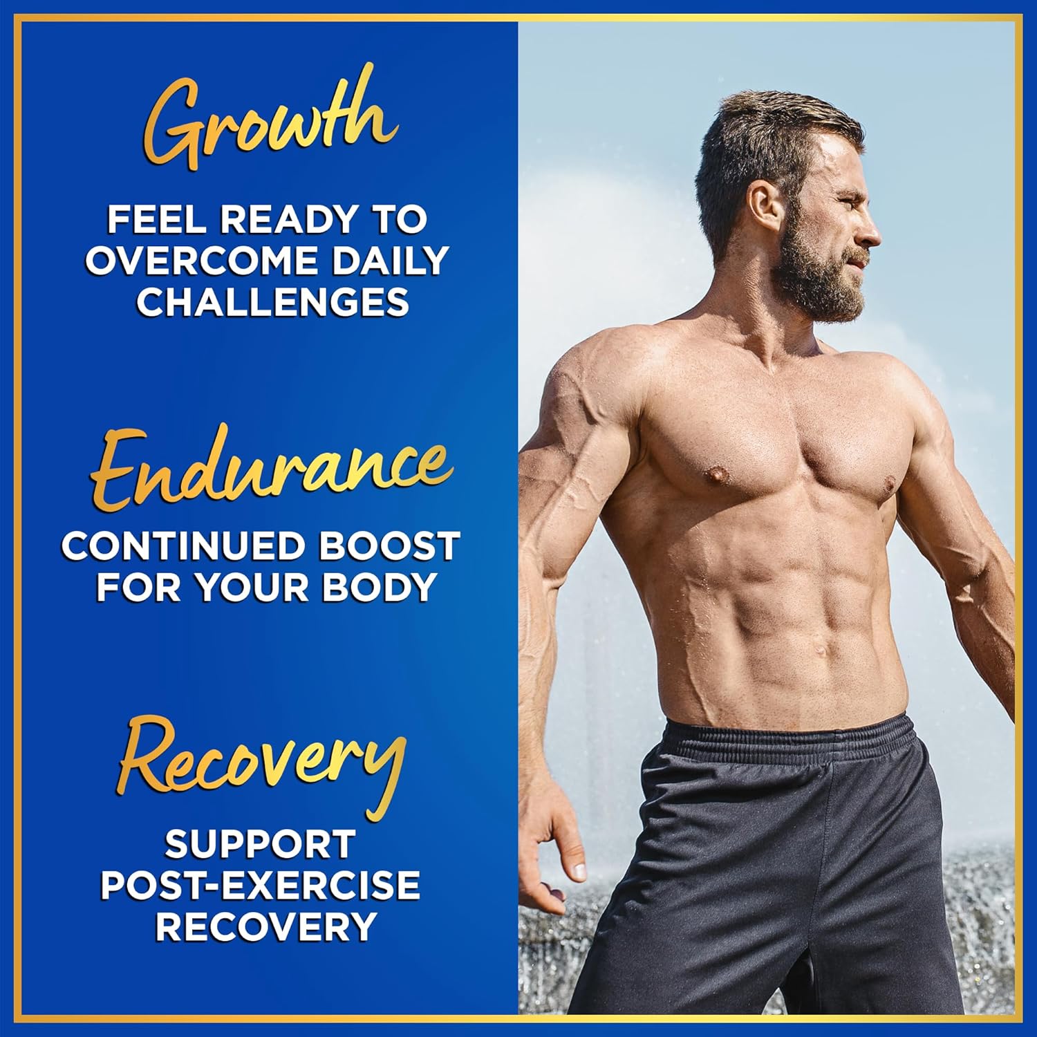 Suplemento de HMB y vitamina D3  Crecimiento muscular, fuerza, rendimiento y recuperación  B-hidroxi B-metilbutirato, calcio D3 Plus, suplementos de