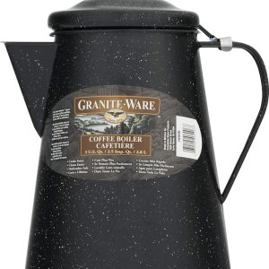 Caldera de café de 2.9 cuartos de galón en negro Caldera de café de 2.9 cuartos de galón en negro