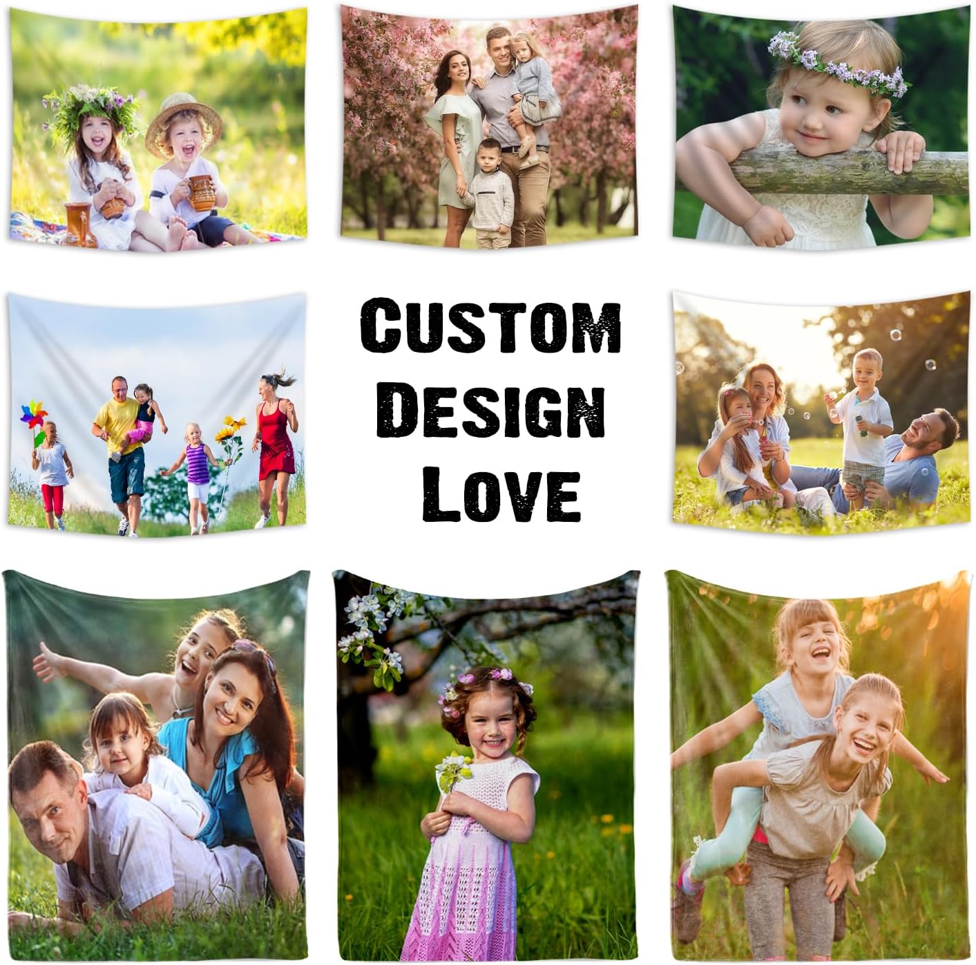 SCMYK Tapiz personalizado para cargar imágenes para colgar en la pared, tapiz personalizado para regalos de vacaciones, tapiz personalizado con foto