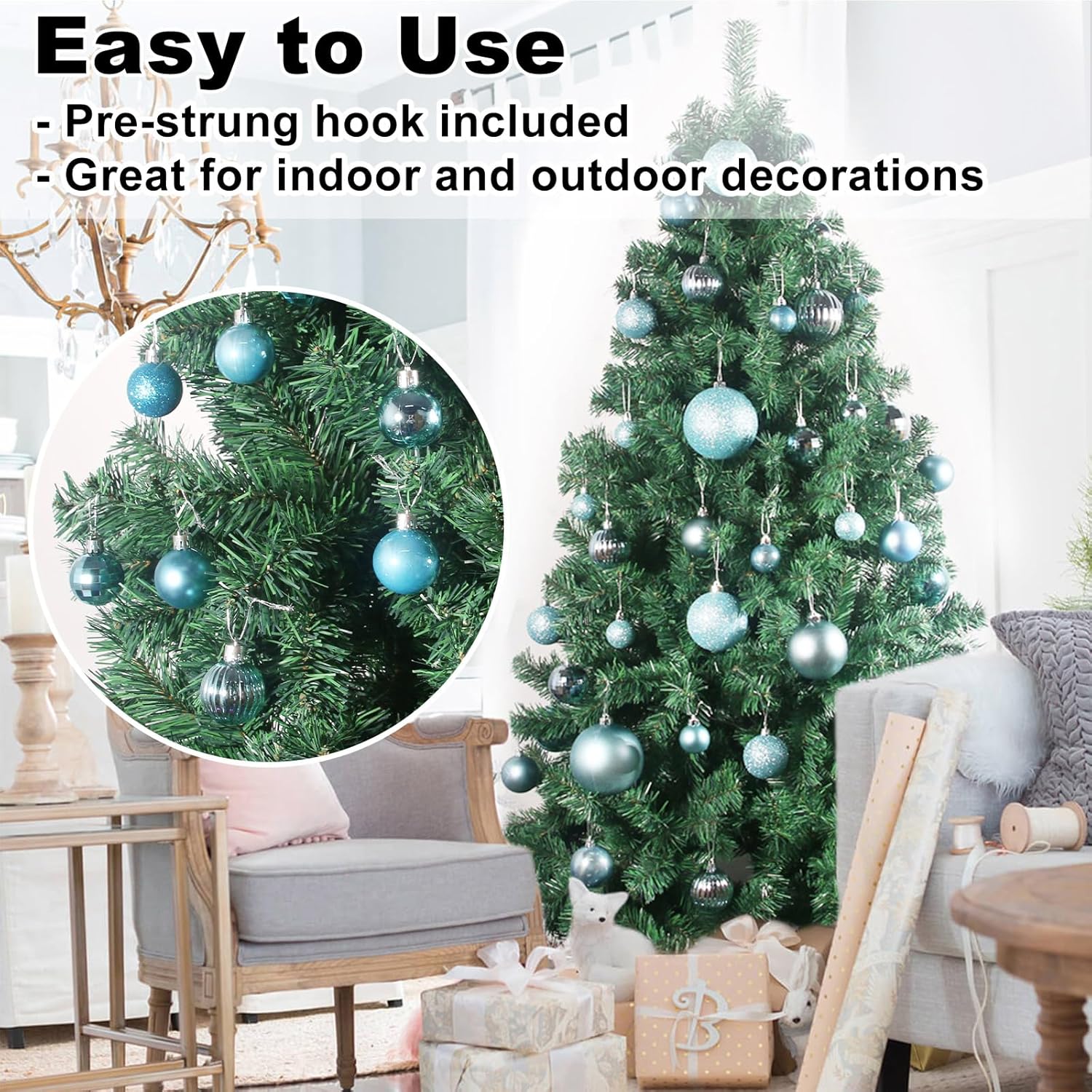GameXcel – Esferas de Navidad para árbol de Navidad – decoraciones navideñas que no se rompen, perfectas esferas colgantes.