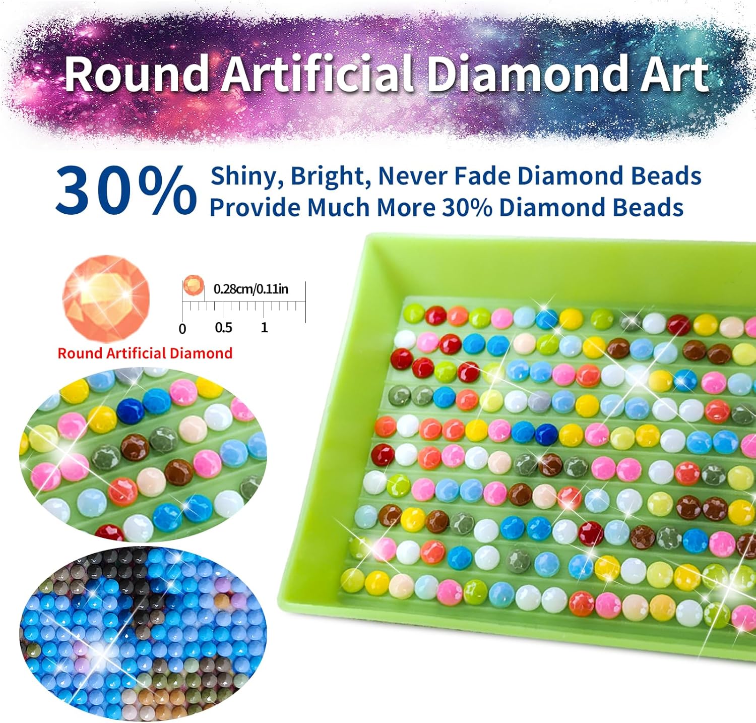 YALKIN Kit de pintura de diamantes 5D para adultos, arte de diamantes 5D personalizado, arte de diamantes redondo completo, arte para decoración de