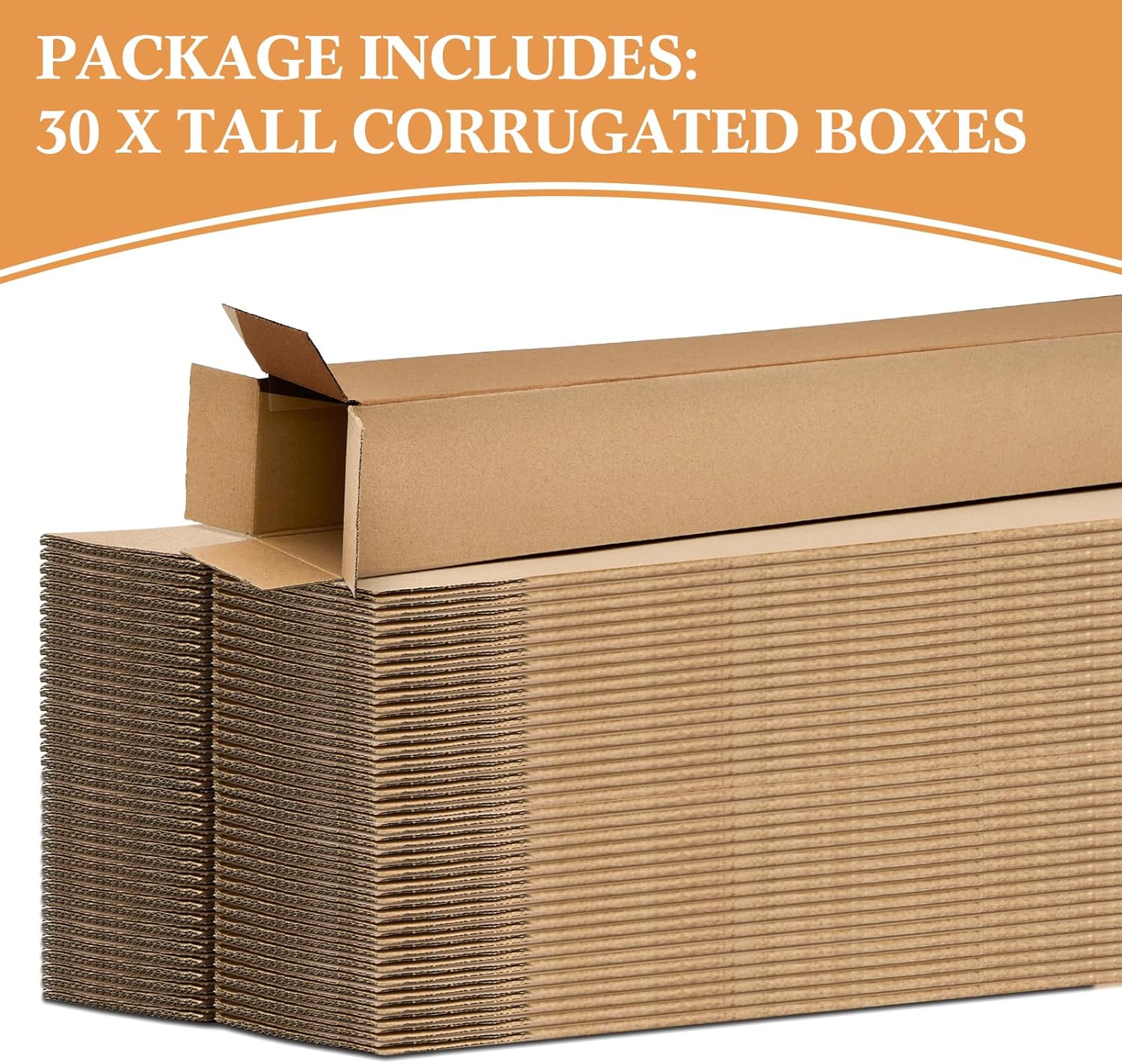 30 cajas altas de cartón corrugado para mudanza, cajas de embalaje de cartón corrugado para envíos de clubes de golf, embalaje, mudanza,