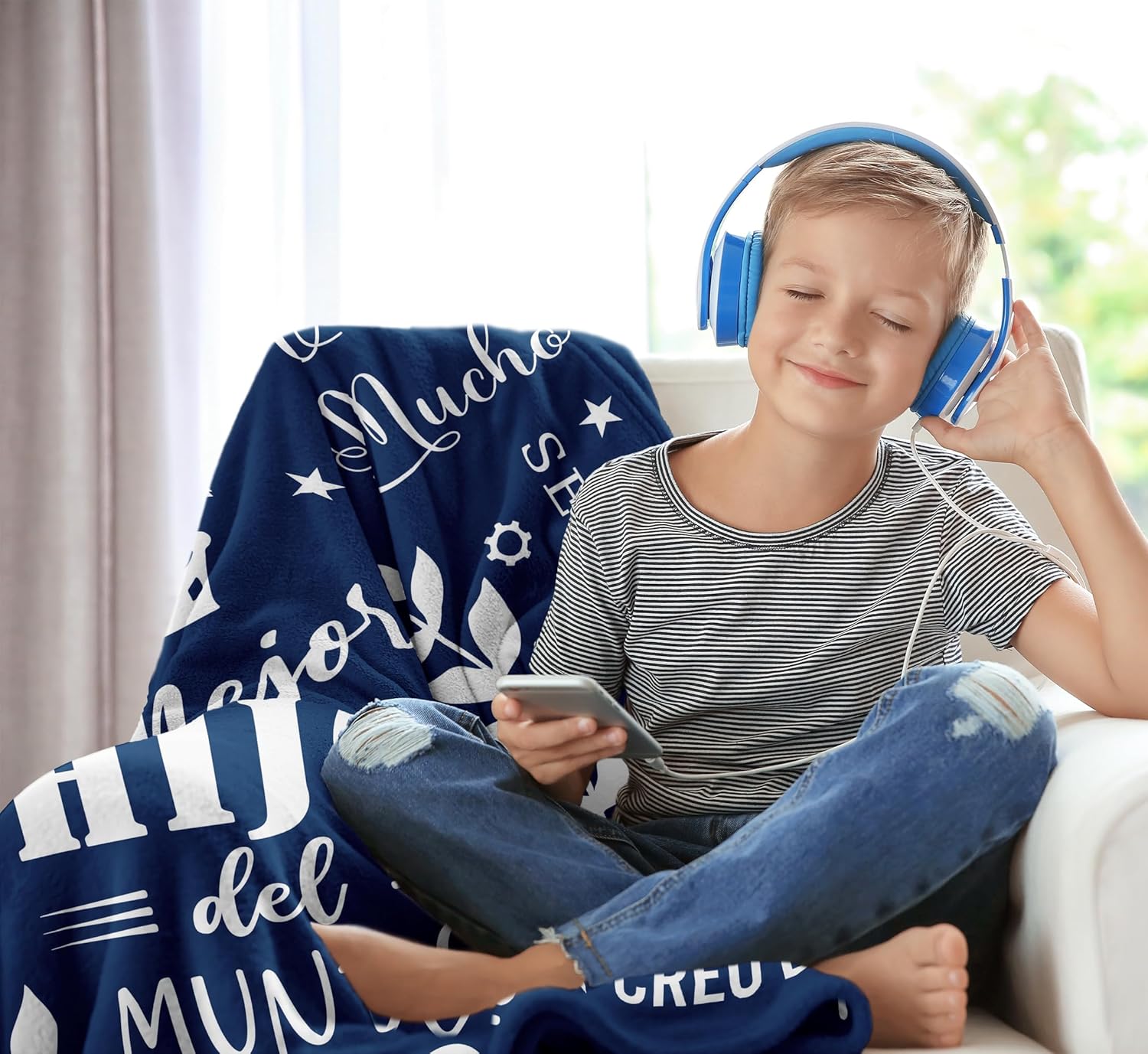 Regalo para un hijo, regalos para hijo en español, regalo de cumpleañosgraduación, hijo, manta para Hijo de Mama Papa, regalos de cumpleaños para