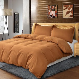 PALAKANA Juego de funda de edredón tamaño King, 3 piezas, 100% algodón lavado, transpirable, duradero, suave, cómodo, juego de ropa de cama sólido PALAKANA Juego de funda de edredón tamaño King, 3 piezas, 100% algodón lavado, transpirable, duradero, suave, cómodo, juego de ropa de cama sólido