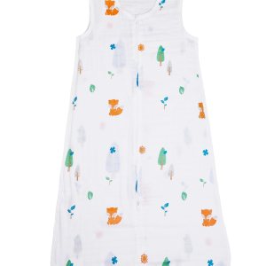 Saco de dormir de muselina de algodón para niños pequeños, 0.5 tog manta ligera para niño y niña (S, bosque) Saco de dormir de muselina de algodón para niños pequeños, 0.5 tog manta ligera para niño y niña (S, bosque)