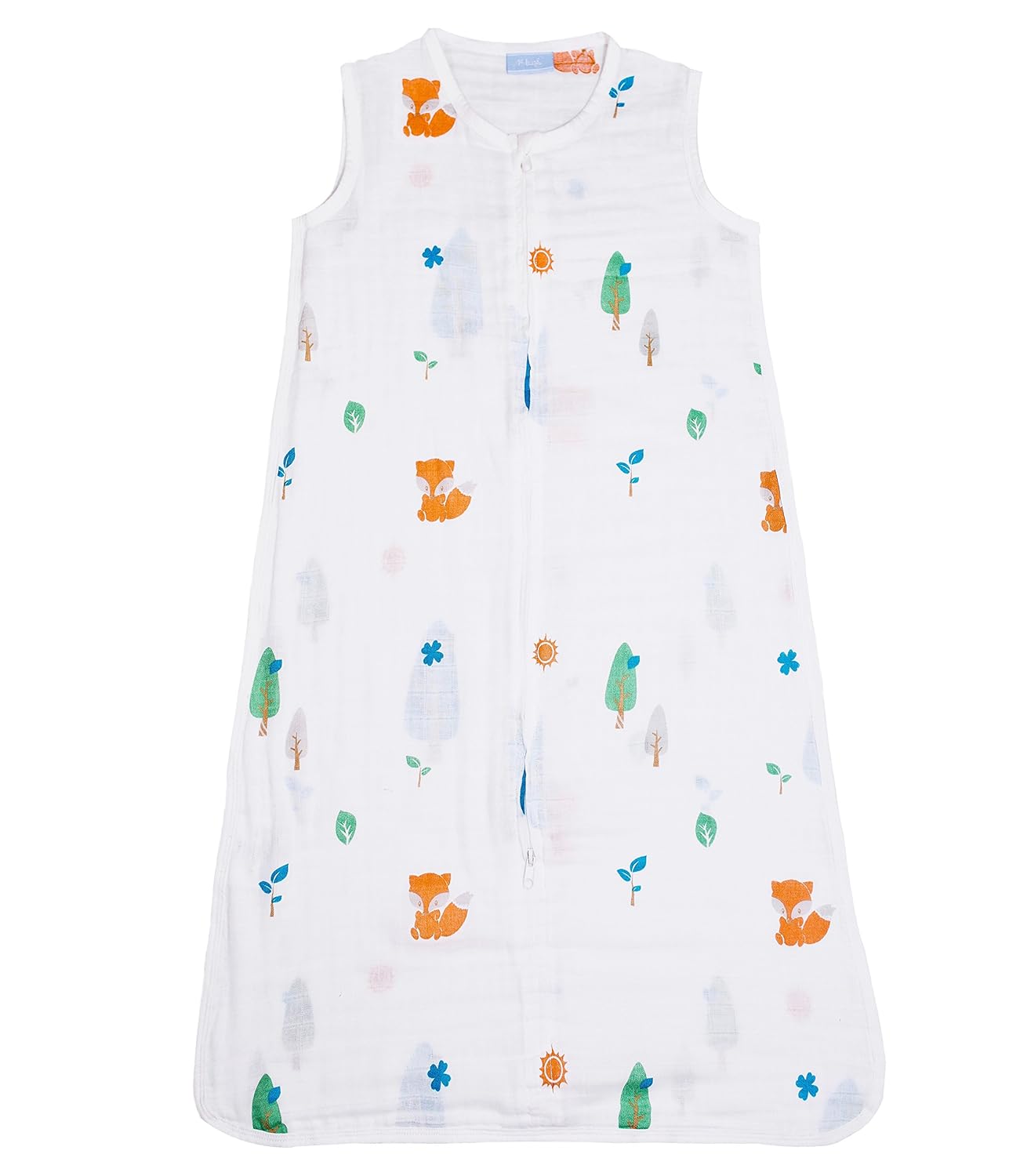 Saco de dormir de muselina de algodón para niños pequeños, 0.5 tog manta ligera para niño y niña (S, bosque)