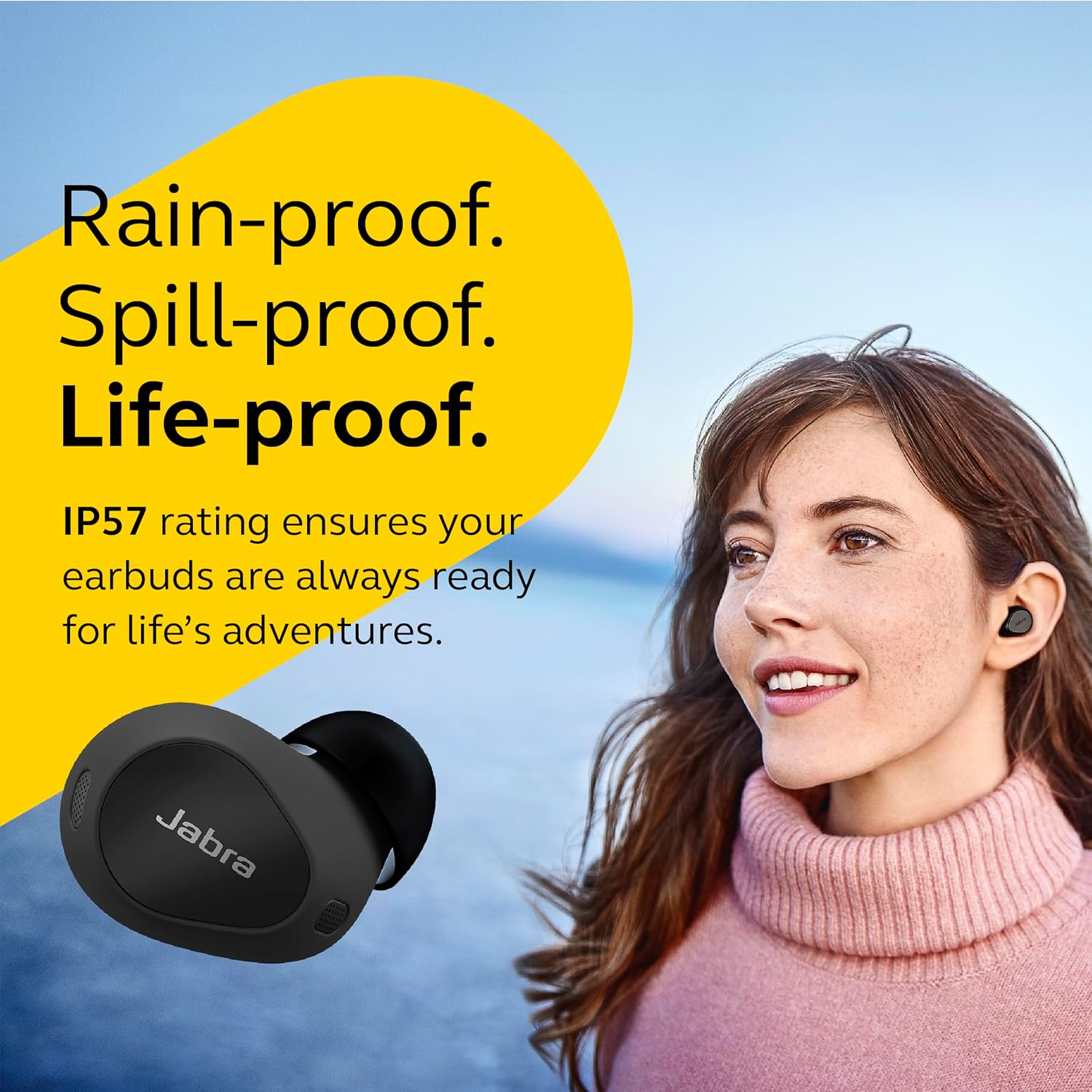 Jabra Elite 10 True Wireless Bluetooth – Cancelación activa avanzada de ruido con sonido envolvente Dolby Atmos, comodidad durante todo el día,