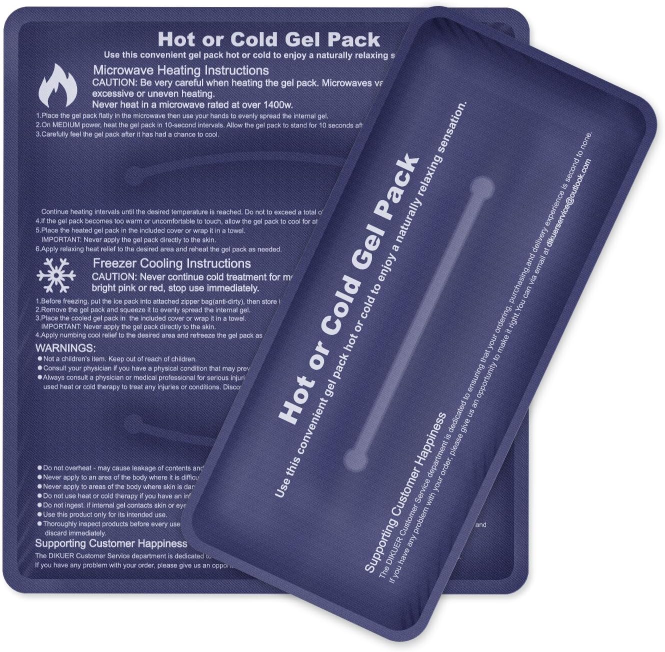 Paquetes de hielo reutilizables para lesiones, paquete de 2 paquetes de hielo de gel flexible suave caliente y frío para codo, rodilla, hombro,