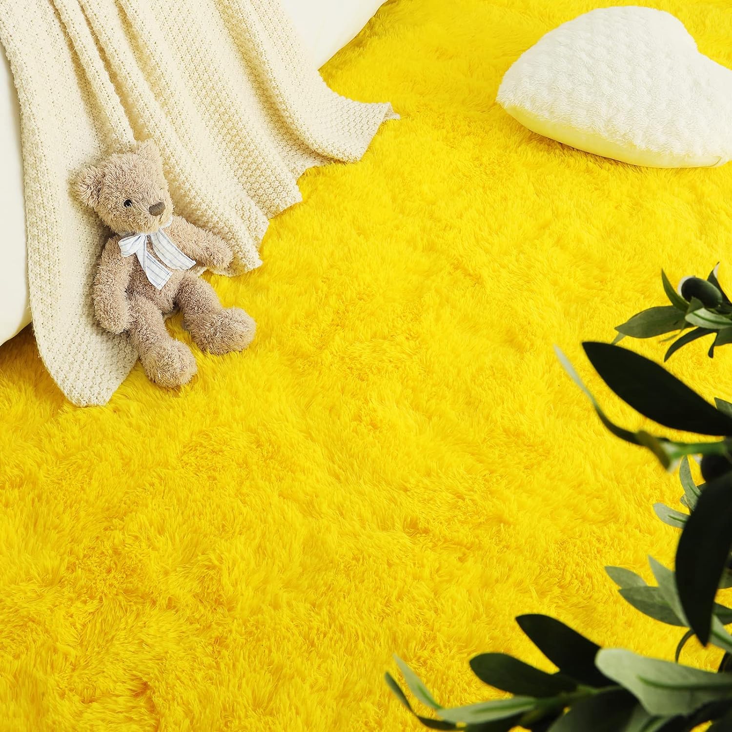 LOCHAS – Alfombras de interior ultrasuaves y modernas, peludas, para sala de estar, ideal para decoración del hogar, del dormitorio del bebé o de