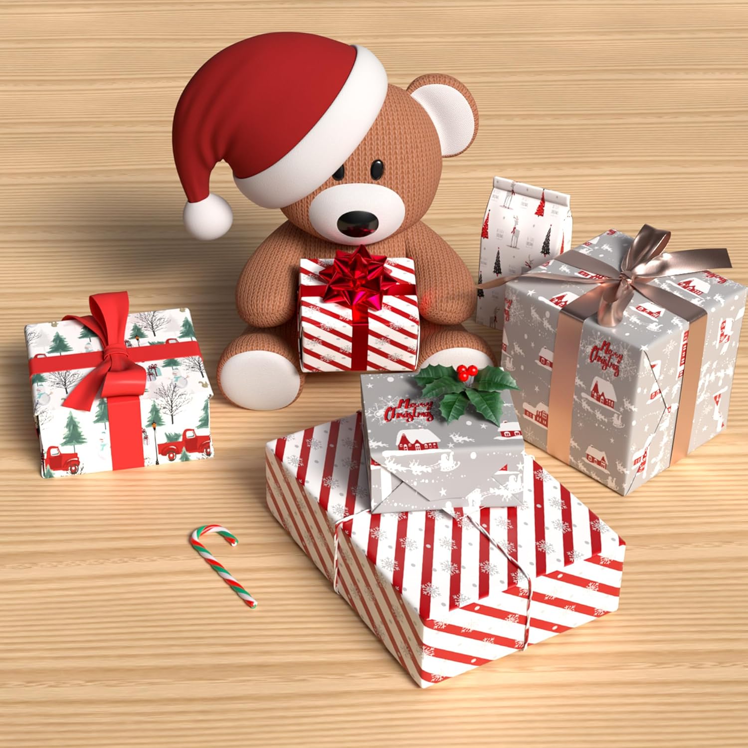 Cuitpan Papel de regalo de Navidad