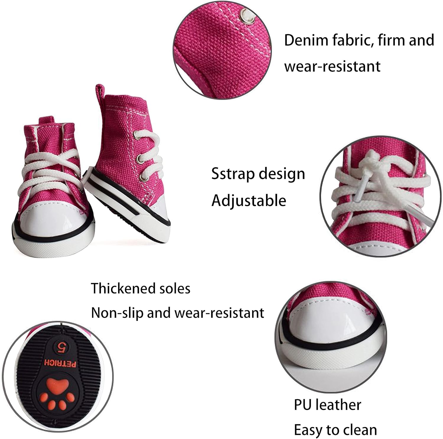 HPWFHPLF Botas para perro, zapatos deportivos para perros pequeños, medianos y grandes, protectores de patas antideslizantes para pavimento caliente