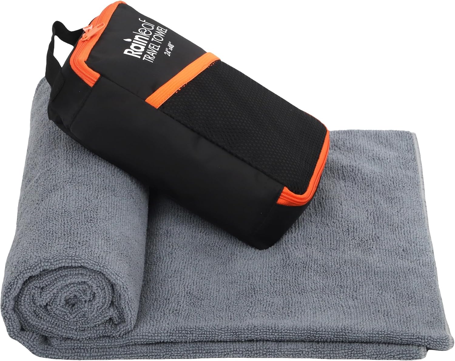Rainleaf Toalla de viaje de microfibra de secado rápido, ultra compacta, súper absorbente, paños para baño, ducha, campamento, mochilero