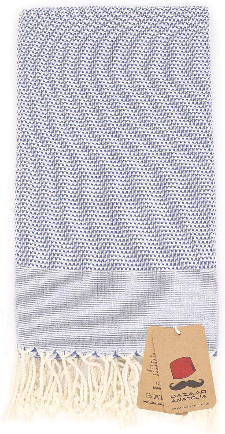 Bazaar Anatolia Acacia – Toallas turcas de 100 % algodón, toallas de playa de gran tamaño de 77 x 38 pulgadas, toallas de baño bohemias para