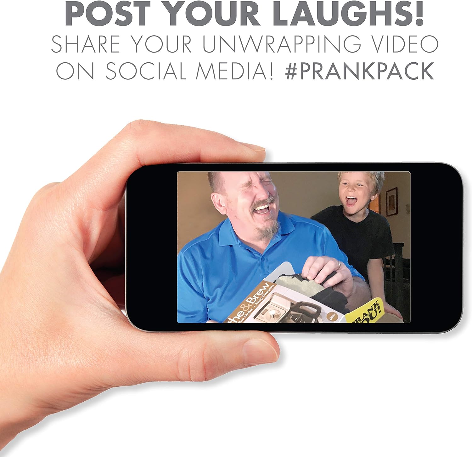 Prank Pack – Caja de regalo para bromas de fideos reciclados, envuelve tu regalo real en una divertida y auténtica caja de regalo, caja de regalo