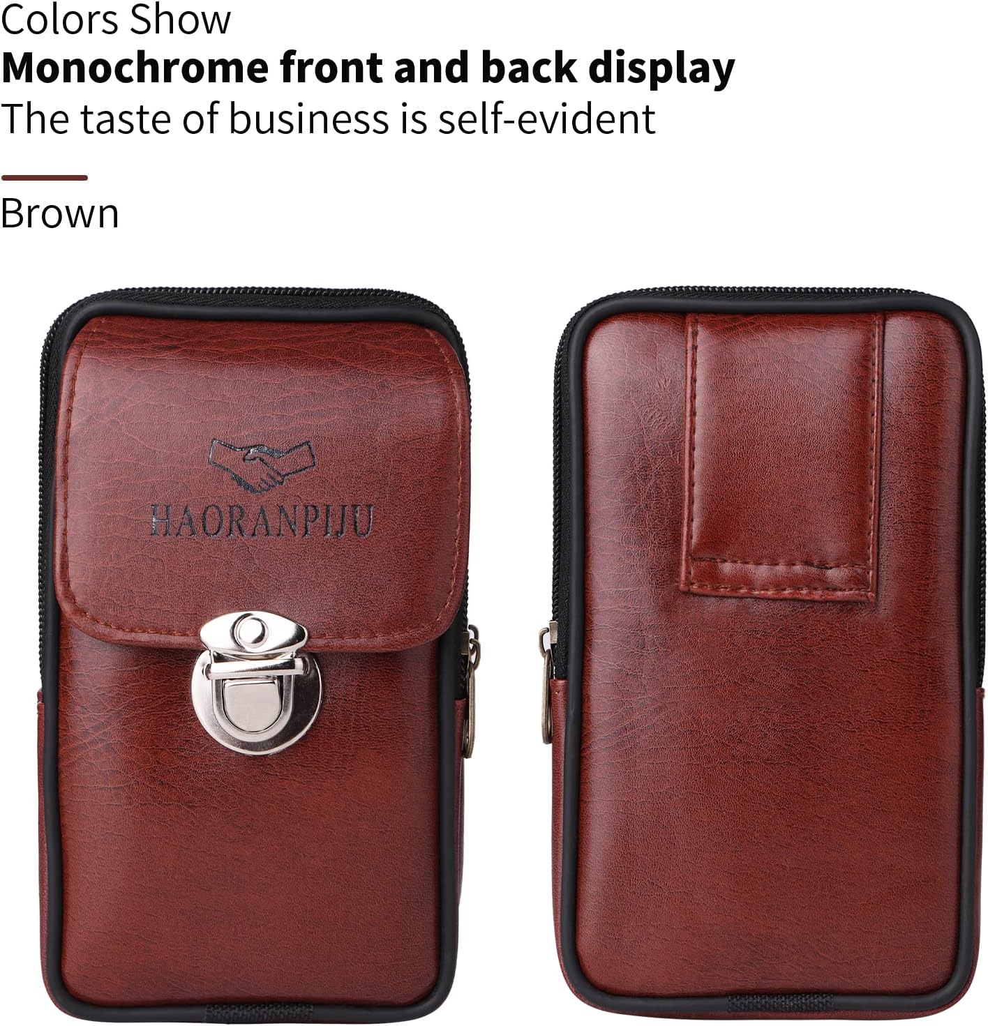 Funda de teléfono para Samsung Galaxy S10e con cremallera y clip para cinturón de piel sintética para tarjetas de crédito y dinero en efectivo,