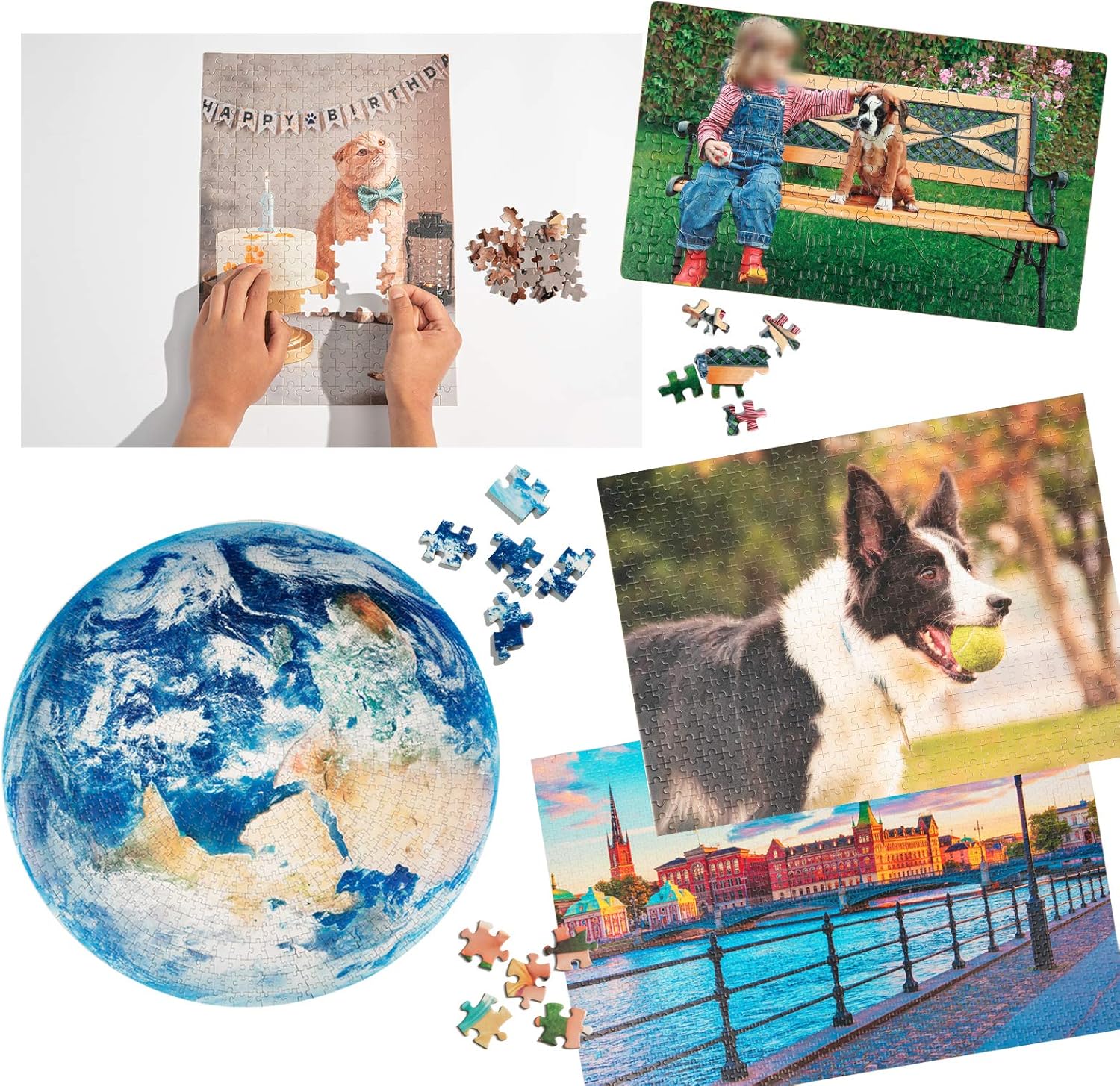 Rompecabezas personalizados para decoración del hogar, rompecabezas de fotos personalizados, regalo único, juegos familiares juguetes (300 piezas
