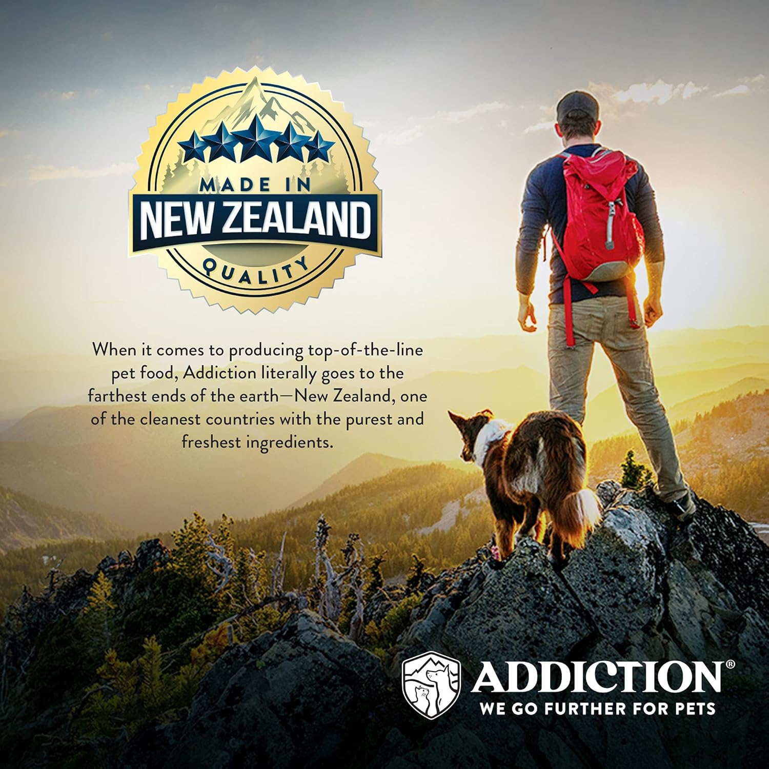 Addiction Raw dehydrated Grain-Free Dog Food, país pollo y albaricoque, 2lbs por Addiction mascota Alimentos