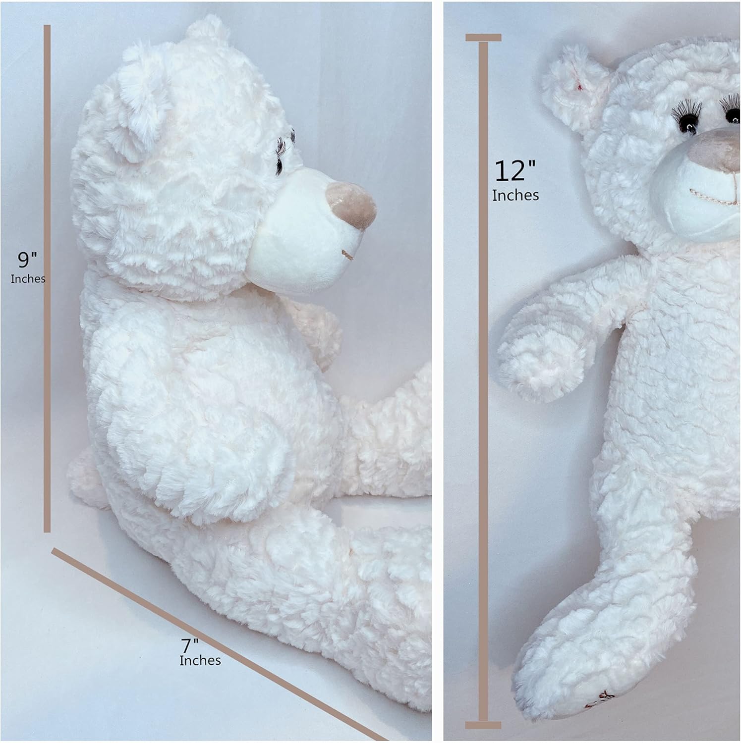 Oso de peluche Mi Presentacion de 12 pulgadas con vestido (pieza central)  ARC09832P-3 (rosa)