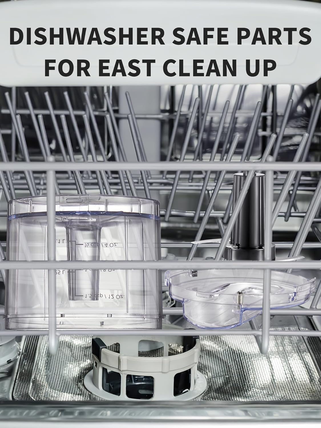 Picadora eléctrica de alimentos de un solo toque de 1.5 tazas, mini procesador de alimentos de 100 W, mezcla, pica, pica y mezcla verduras, frutas,