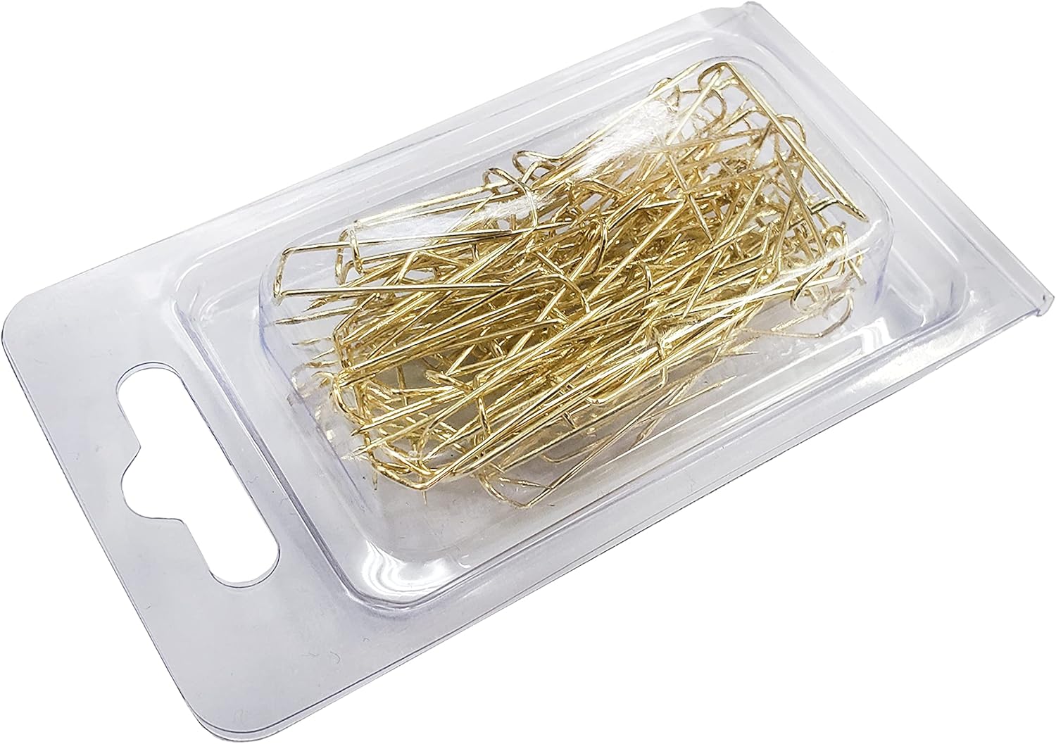 Rosenthal Collection U-Pins, U Shape Jewelry Display Chain Pad Showcase (paquete de 100, dorado)