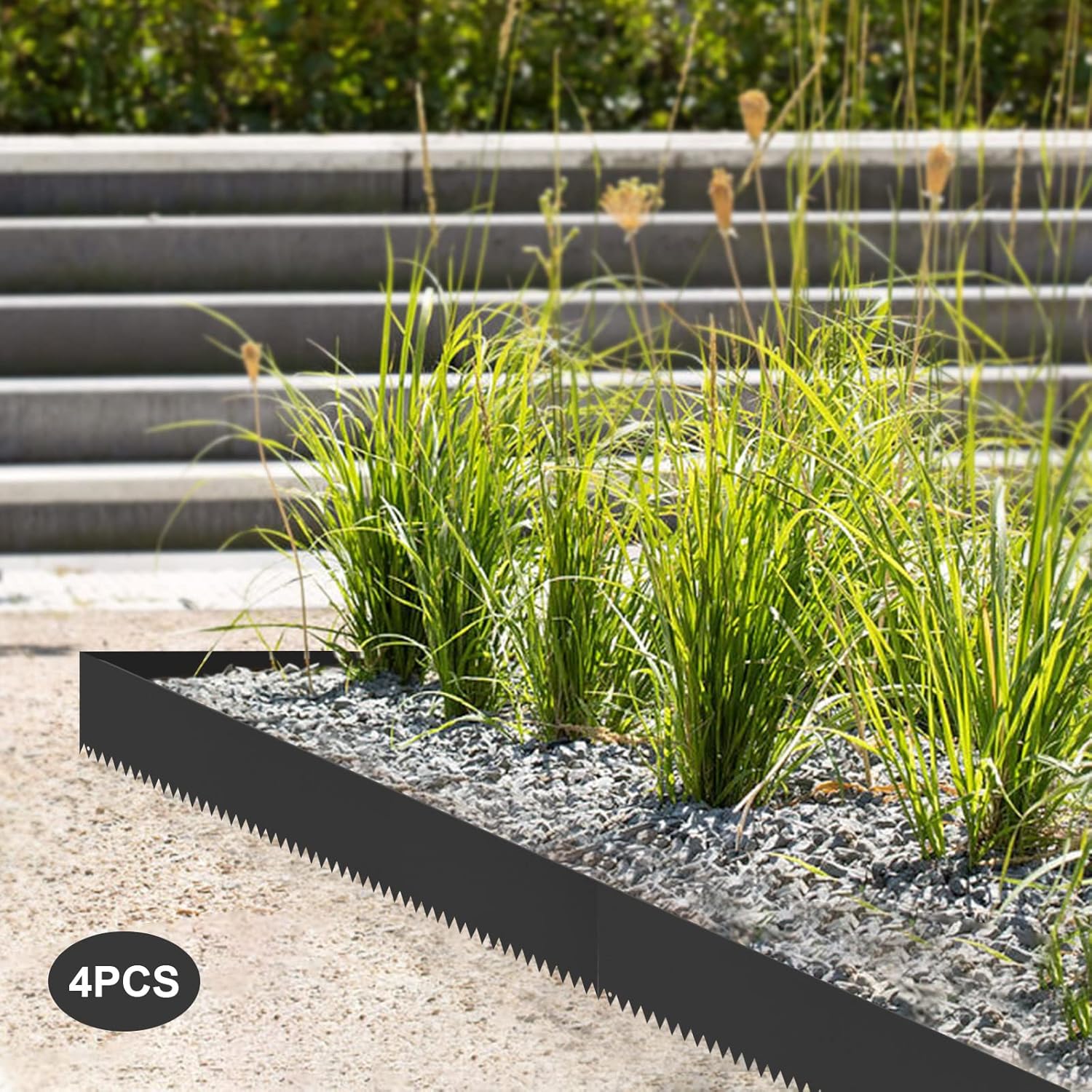 Borde de acero para paisaje, borde de acero de 40 x 6 pulgadas, borde flexible para jardín, borde de paisaje, borde de jardín para paisajismo,