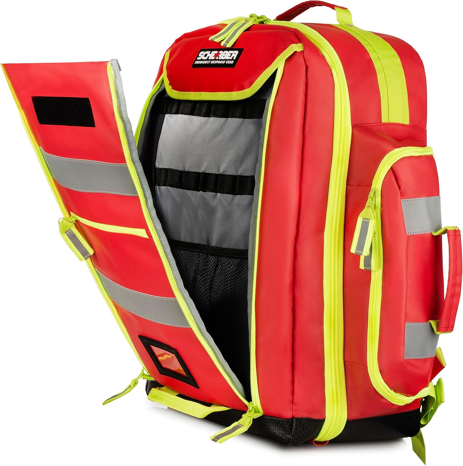 Scherber Mochila de primera respuesta premium  EMTEMS Medic Trauma & Oxygen Medical Bolsa profesional con 4 bolsas extraíbles codificadas por